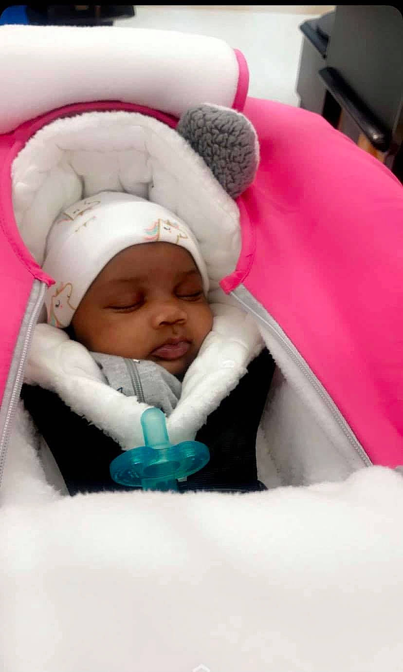 Melaina is registered to the contest to win money with this photo: baby, baby_products, baby_safety, baby_sleeping, baby_toddler_clothing, bedtime, cheek, child, comfort, event, fun, headgear, headwear, linens, magenta, mouth, person, pink, skin, textile