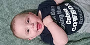 Algan joined the competition — help win amazing prizes! arm, baby, blanket, casual, child, clothing, cute, eyes, face, happy, head, infant, lying_down, mouth, person, shirt, skin, smiling, text, tongue