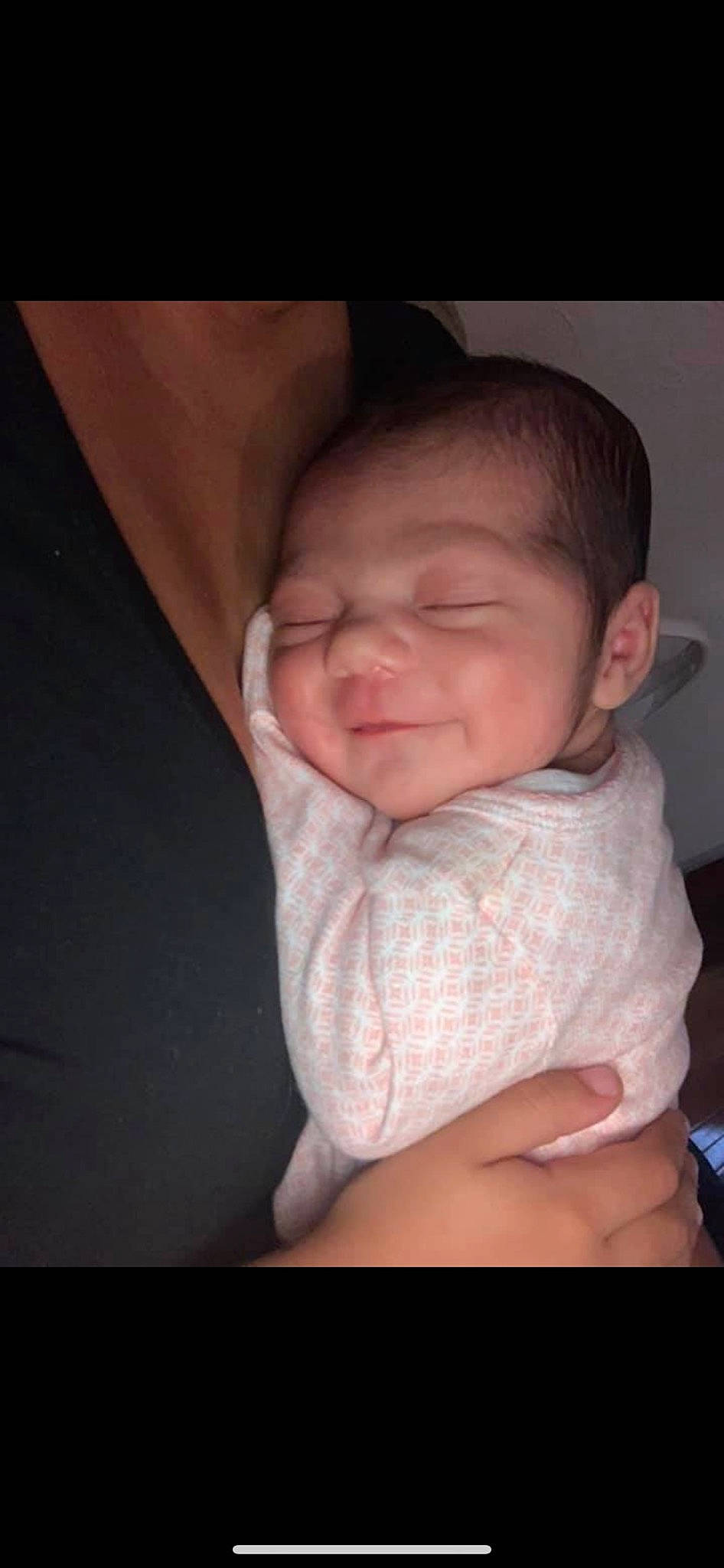 Zailey Jae is registered to the contest to win money with this photo: arm, baby, cheek, child, chin, face, facial_expression, finger, hand, head, lip, mouth, muscle, neck, nose, person, skin, sleep, smile, stomach