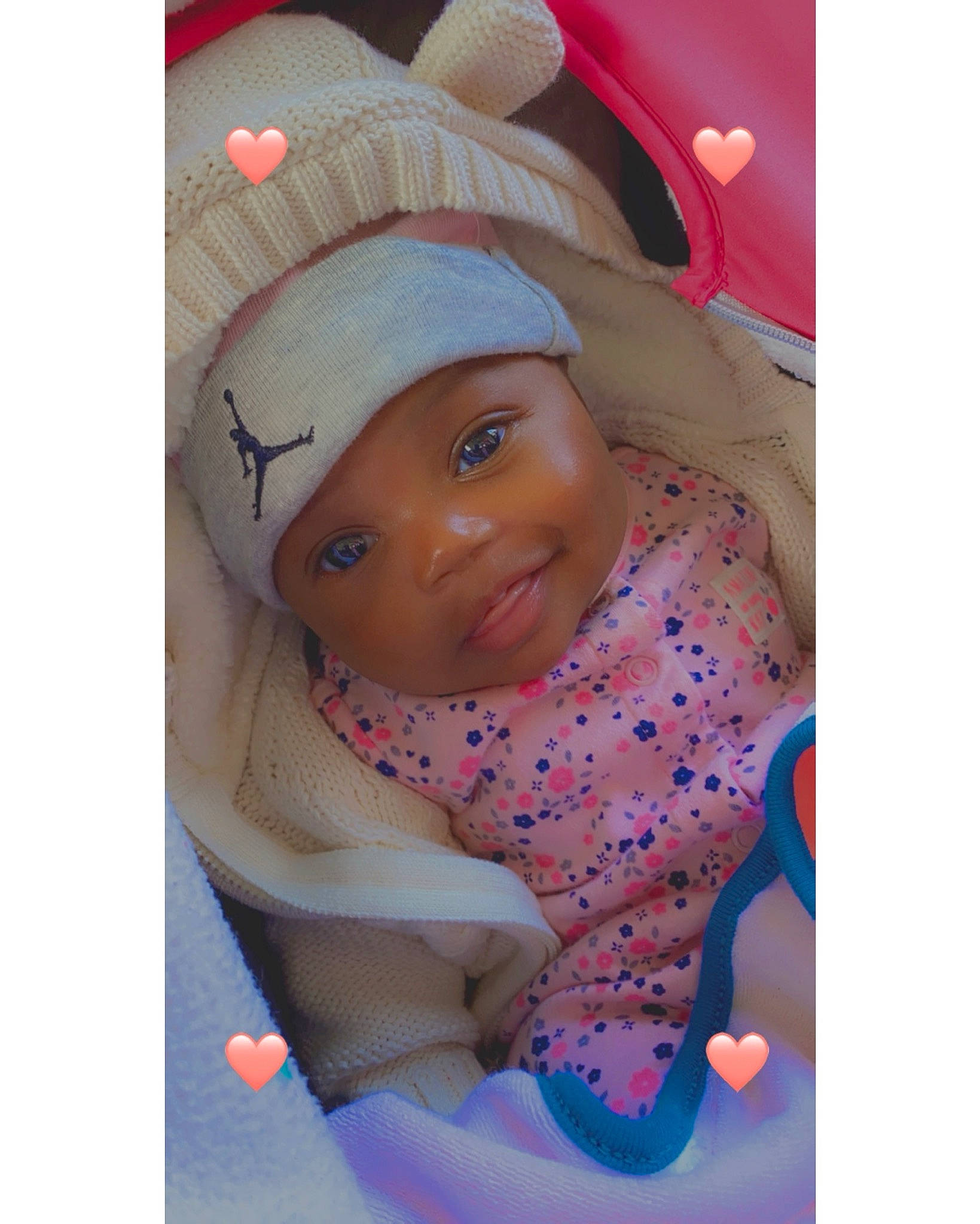 Promyse joined the competition — help win amazing prizes! baby, baby_products, baby_toddler_clothing, cap, chin, comfort, face, fun, happy, head, headwear, linens, magenta, mouth, nose, outerwear, person, pink, skin, sleeve