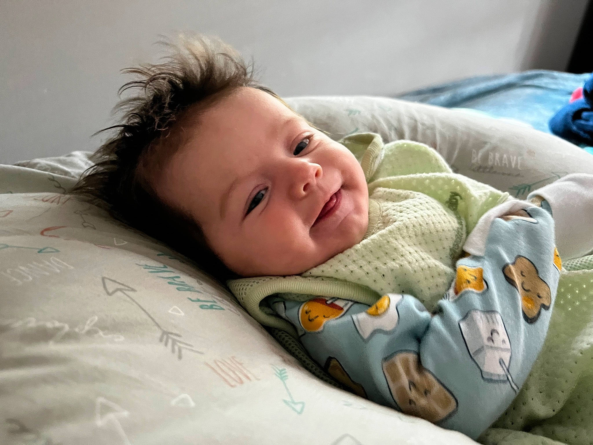 Mariana joined the competition — help win amazing prizes! baby, baby_products, baby_toddler_clothing, bedding, bedtime, child, comfort, face, fur, happy, linens, mammal, nap, person, sitting, skin, sleep, sleeve, smile, textile