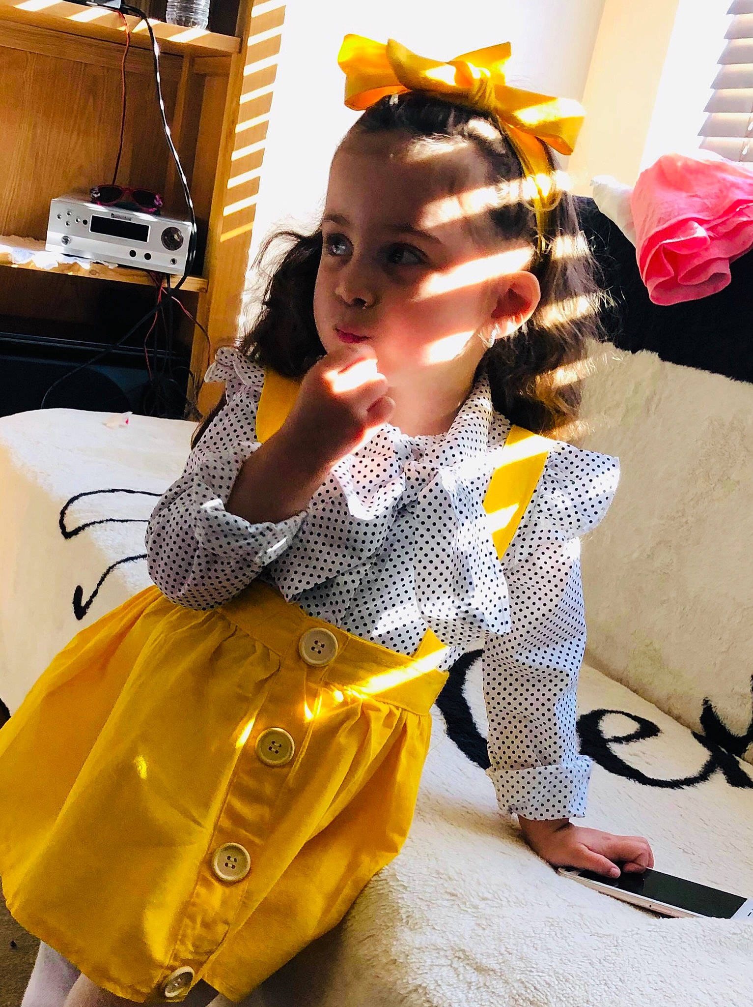 Aryana joined the competition — help win amazing prizes! person, yellow