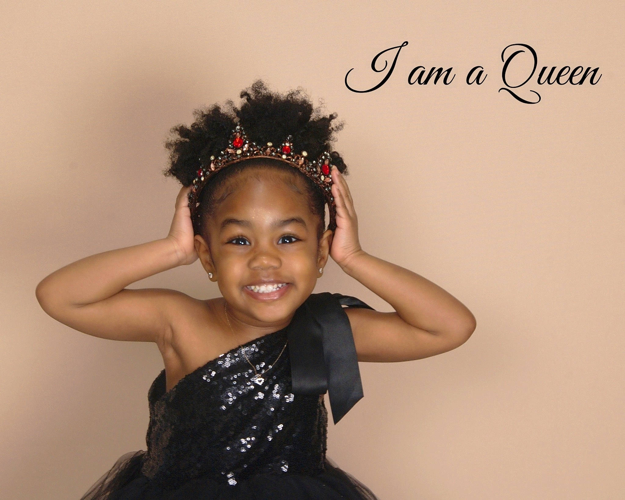 Amayah is registered to the contest to win money with this photo: black_hair, day_dress, embellishment, event, eyelash, fashion_design, flash_photography, gesture, hair_accessory, happy, headgear, headpiece, jewellery, joy, long_hair, neck, one_piece_garment, person, shoulder, skin