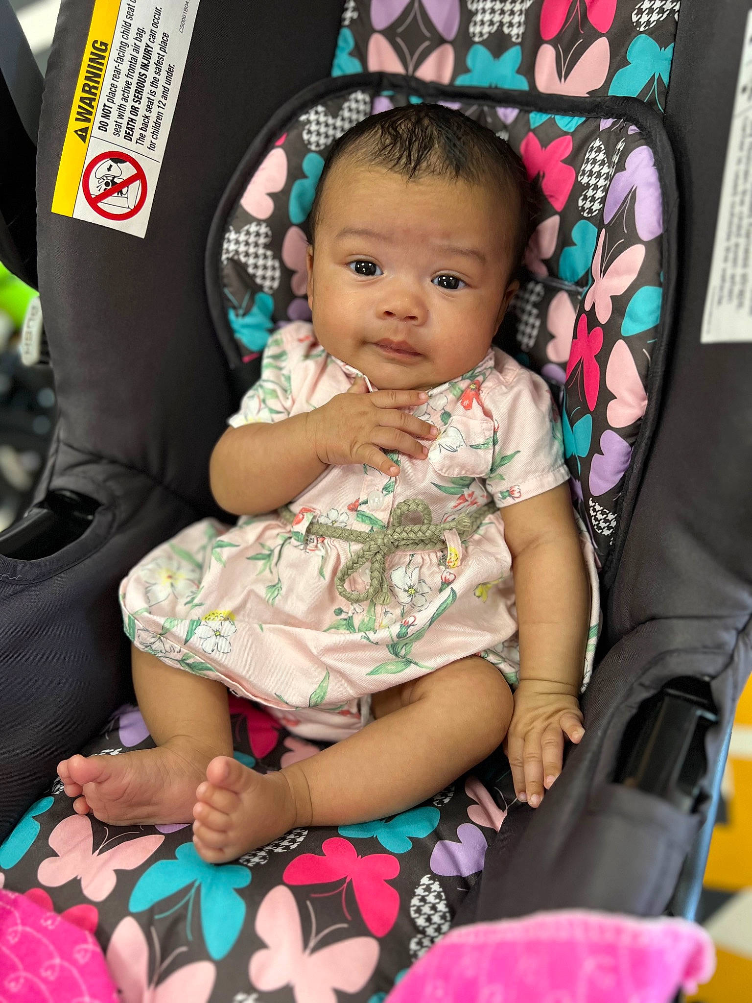 Aliya joined the competition — help win amazing prizes! baby, baby_toddler_clothing, chair, cheek, child, comfort, fun, happy, human, human_leg, lap, magenta, people, person, pink, purple, sitting, skin, textile, thigh