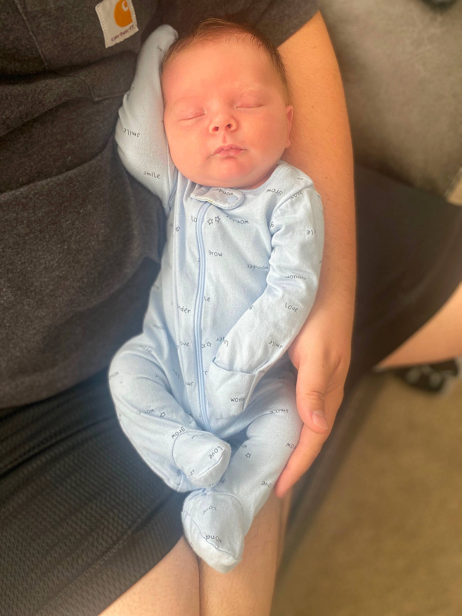Kyle joined the competition — help win amazing prizes! baby, baby_sleeping, baby_toddler_clothing, cheek, comfort, eye, face, finger, gesture, head, joint, lip, mouth, neck, nose, person, skin, sleeve, stomach, textile