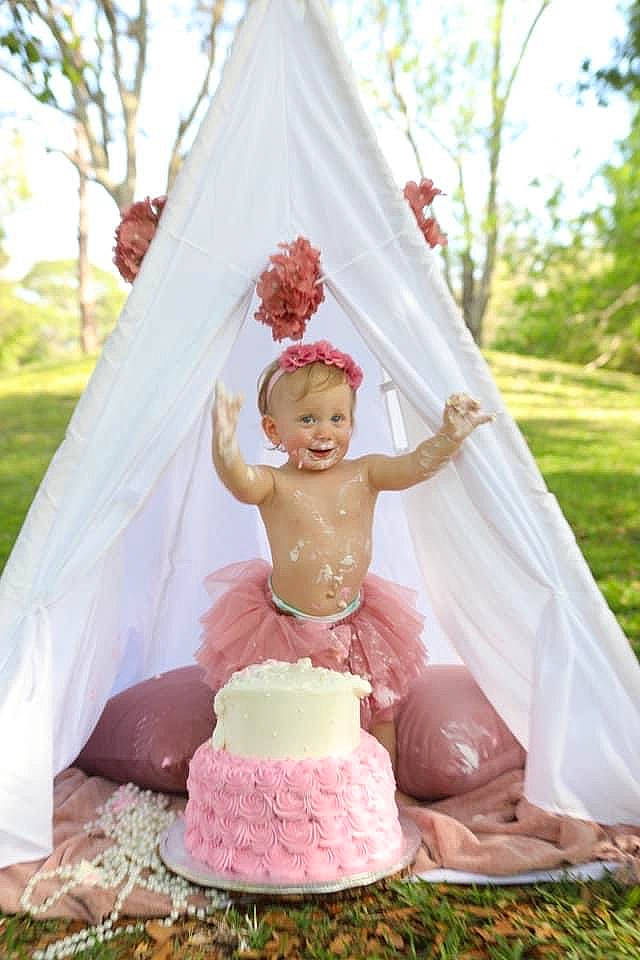 Mela joined the competition — help win amazing prizes! bridal_accessory, bridal_clothing, cake, cake_decorating, cake_decorating_supply, chair, dress, event, fun, grass, happy, leisure, person, pink, plant, recreation, sugar_cake, toddler, tree, wedding_ceremony_supply