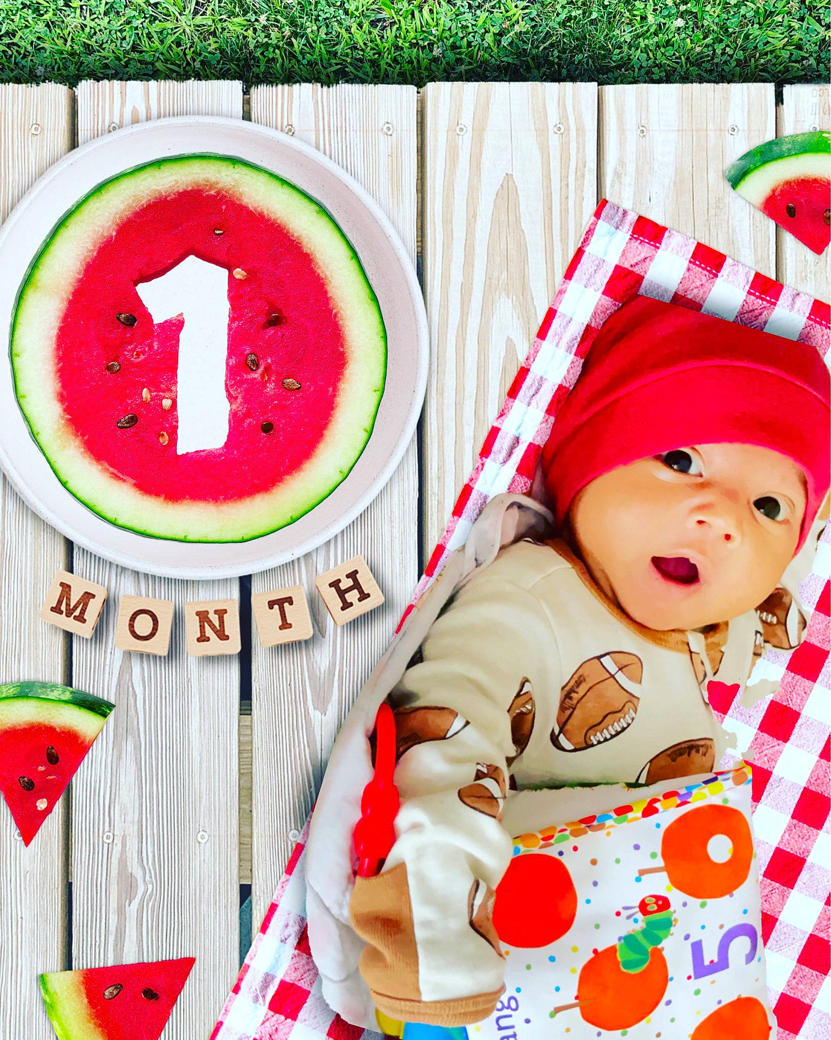 Avyaan is registered to the contest to win money with this photo: art, baby, baby_toddler_clothing, carmine, citrullus, costume_hat, event, fictional_character, font, fruit, happy, headwear, holiday, linens, natural_foods, pattern, person, pink, plant, rectangle