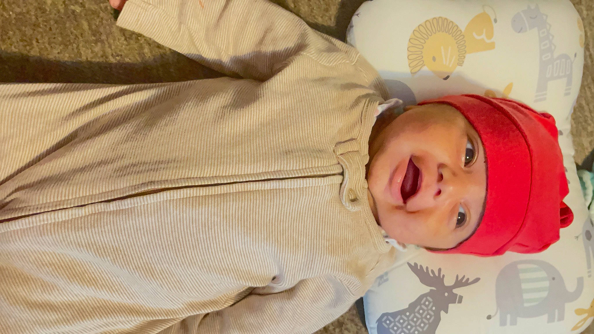 Avyaan is registered to the contest to win money with this photo: baby, baby_laughing, baby_products, baby_toddler_clothing, cheek, child, collar, comfort, dress_shirt, happy, hat, headwear, lip, nose, pattern, person, portrait_photography, skin, sleeve, smile