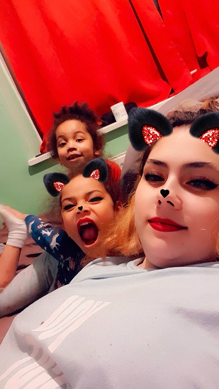 Katie joined the competition — help win amazing prizes! child, costume, entertainment, event, eyelash, fan, fun, fur, gesture, happy, hat, joy, laugh, leisure, lip, lipstick, performance, performing_arts, person, smile