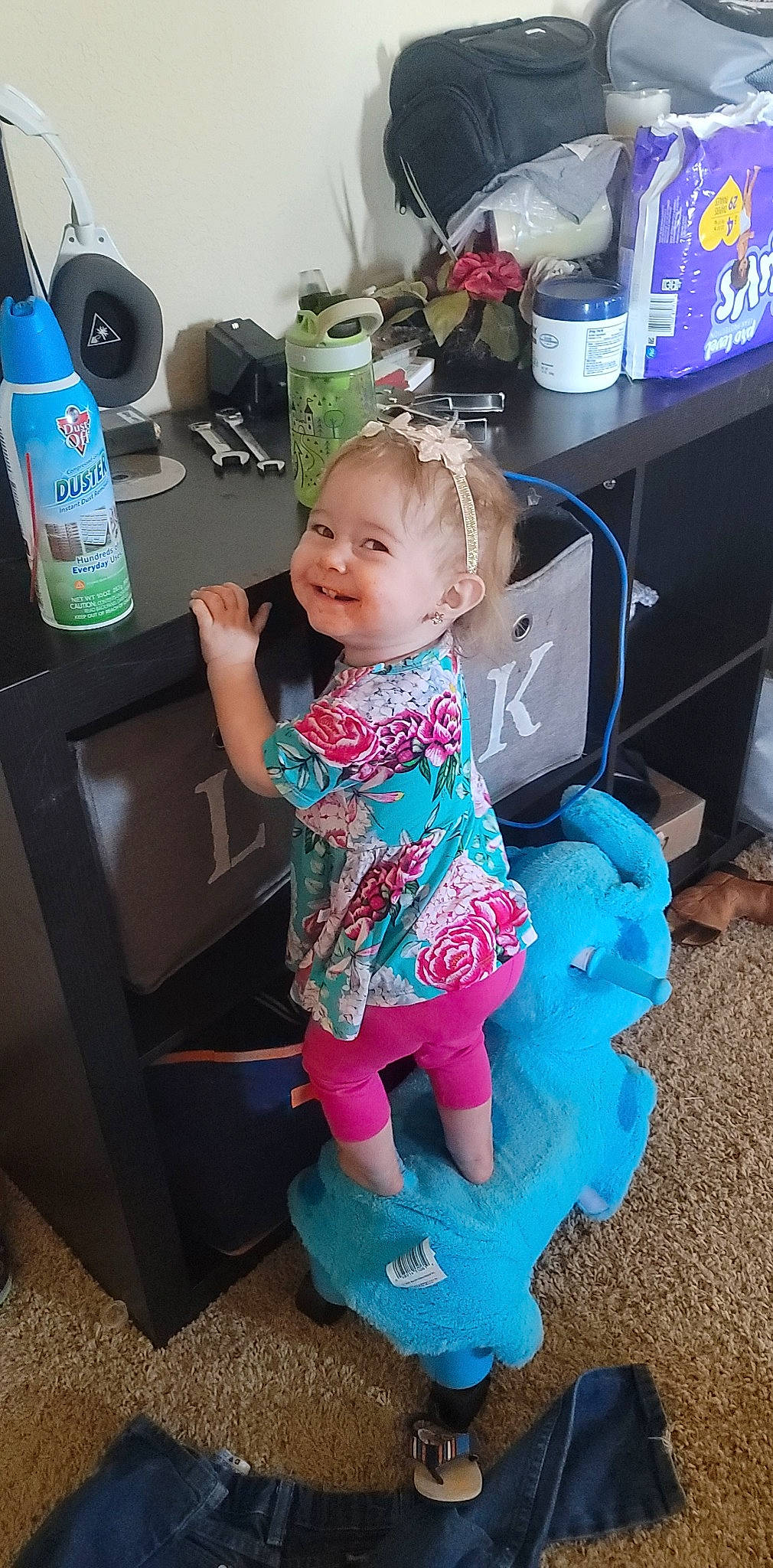 Freya joined the competition — help win amazing prizes! baby_toddler_clothing, blue, child, electric_blue, event, fun, happy, home_appliance, joint, joy, kitchen_appliance, magenta, person, pink, play, product, purple, room, sitting, smile