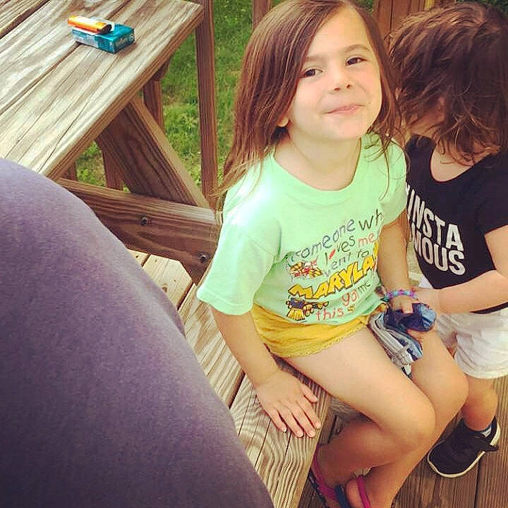 Payton is registered to the contest to win money with this photo: beauty, child, cool, eye, face, facial_expression, friendship, hand, happy, leg, long_hair, nose, person, shorts, skin, smile, summer, t_shirt, thigh, toddler