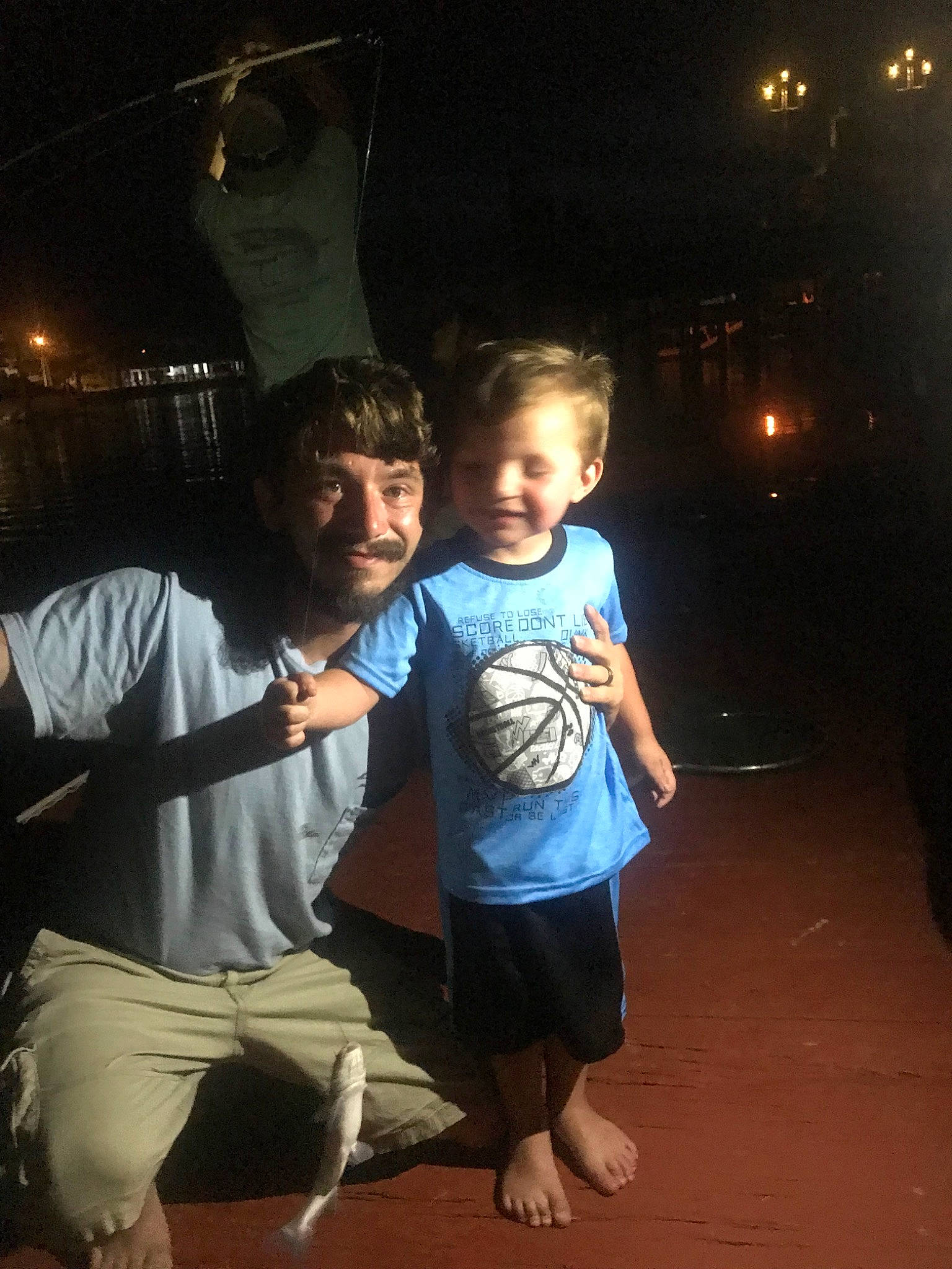 Brentley joined the competition — help win amazing prizes! child, fun, gesture, joy, night, person, smile, t_shirt, toddler, vacation