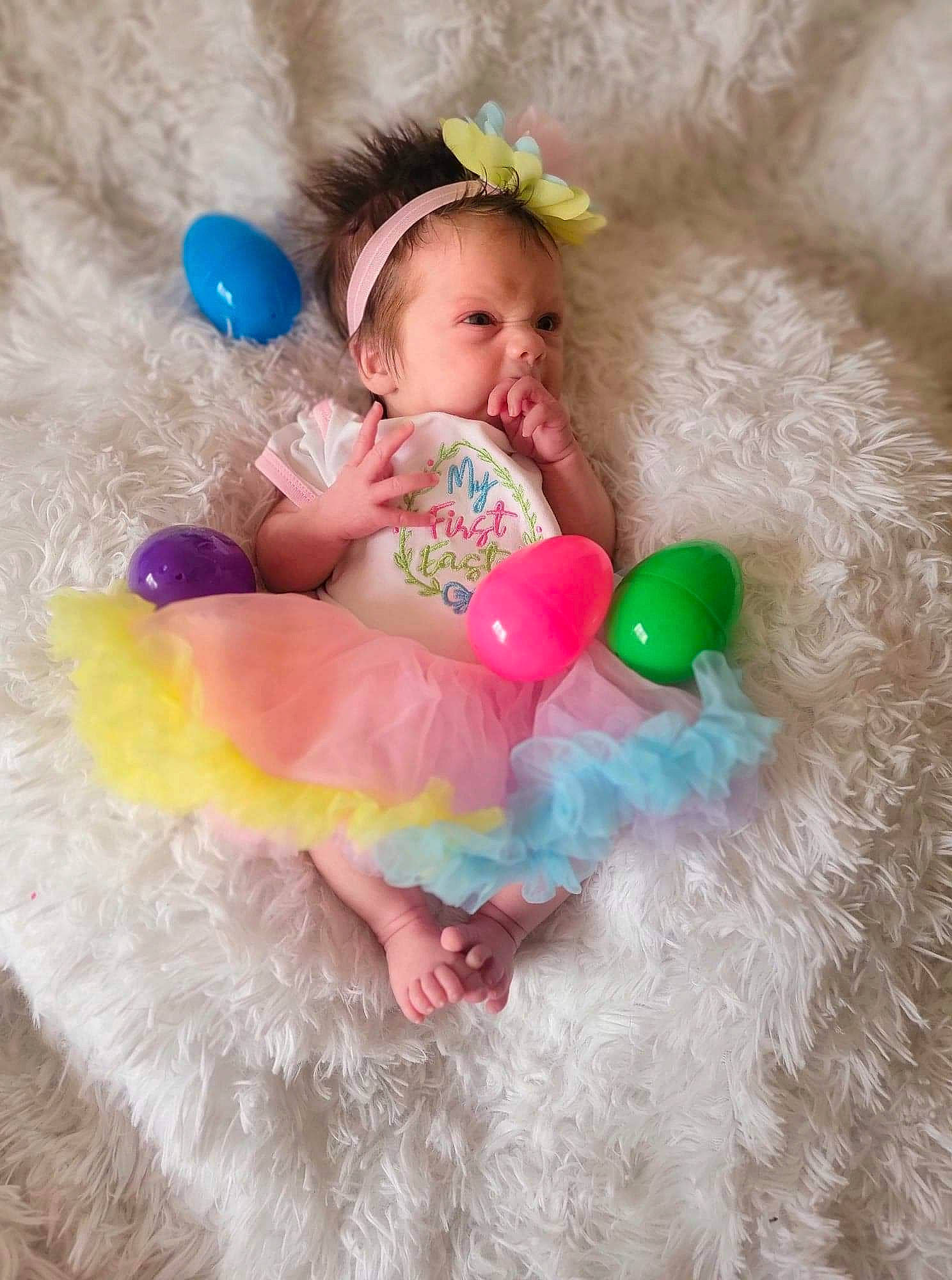 Oaklee is registered to the contest to win money with this photo: baby, baby_playing_with_toys, baby_products, baby_toddler_clothing, baby_toys, child, event, face, fashion_accessory, fun, happy, headgear, leisure, magenta, party_supply, person, pink, play, playing_with_kids, sweetness