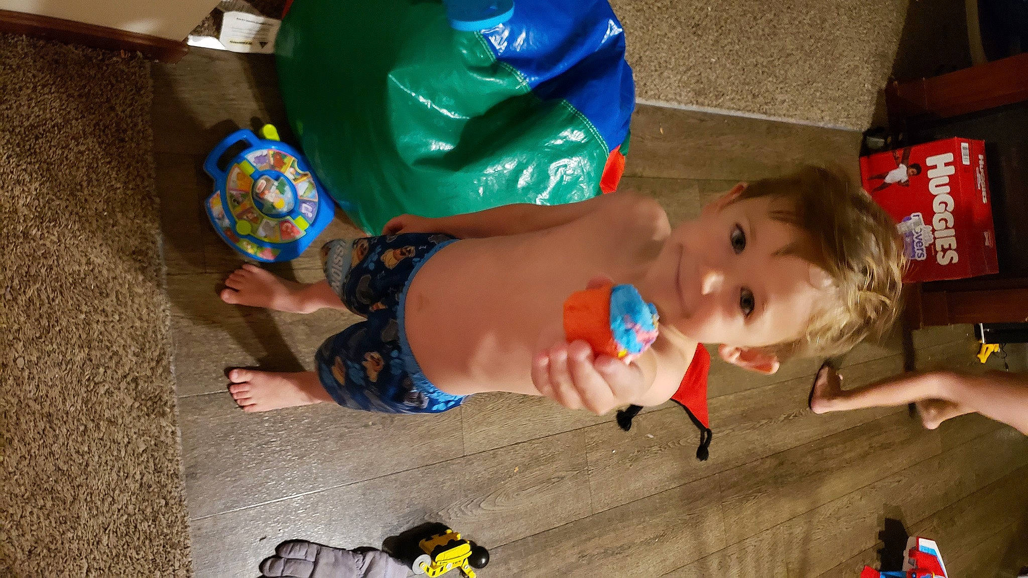 Wyat is registered to the contest to win money with this photo: child, joy, person, play, toddler