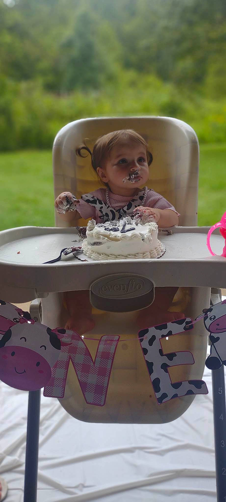 Oaklyn joined the competition — help win amazing prizes! baked_goods, birthday, cake, cake_decorating, cake_decorating_supply, cream, cuisine, dessert, dishware, dress, food, person, pink, plate, serveware, sugar_cake, sugar_paste, sweetness, table, tablecloth