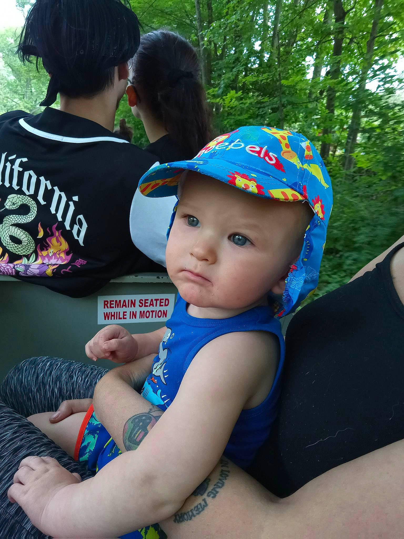 Zachariah joined the competition — help win amazing prizes! baby_toddler_clothing, baseball_cap, cap, child, cool, electric_blue, facial_expression, fun, grass, happy, hat, headgear, headwear, leaf, leisure, person, public_space, recreation, t_shirt, toddler