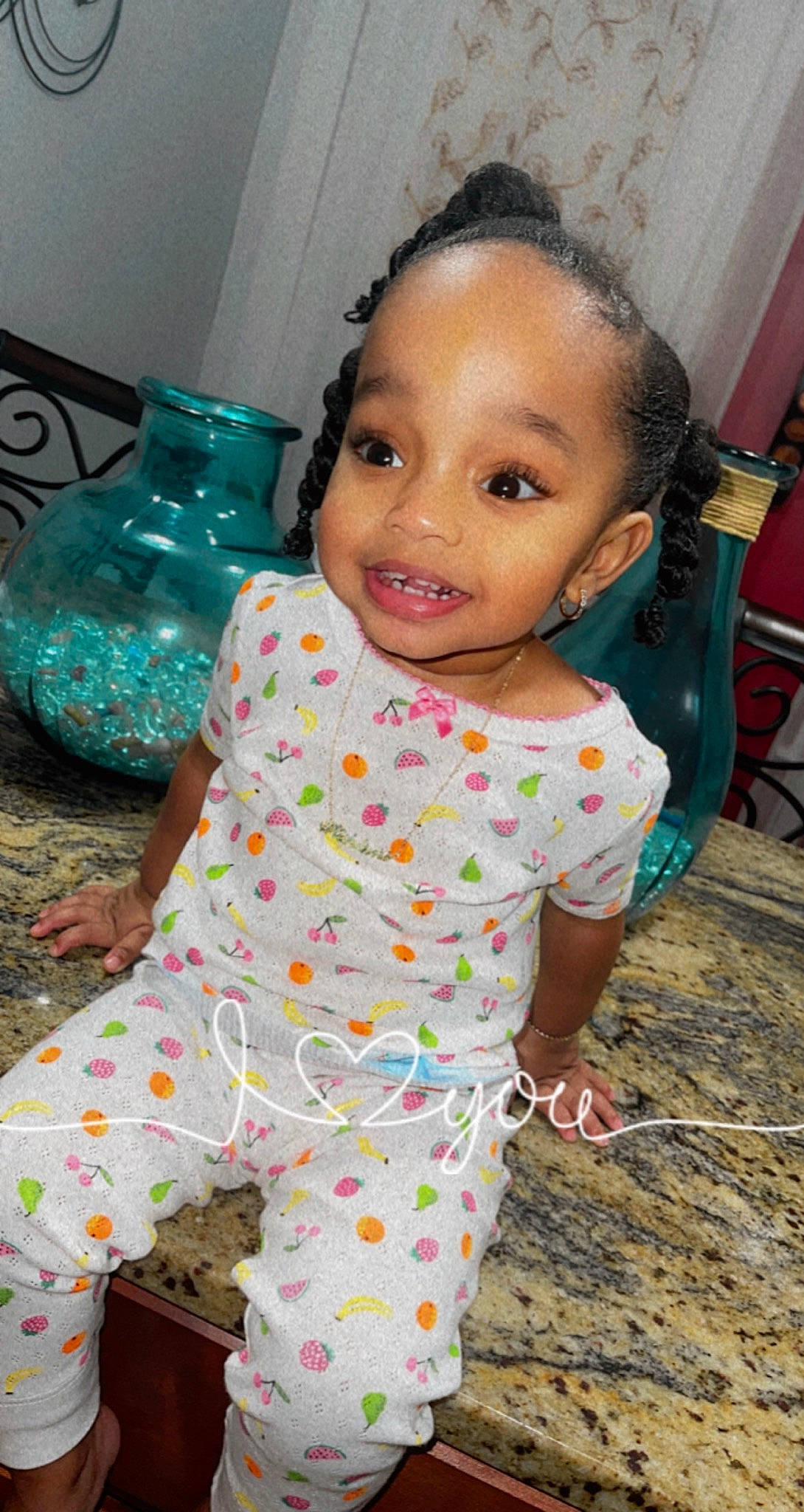 Kehlani is registered to the contest to win money with this photo: adaptation, baby_toddler_clothing, blue, cheek, child, eye, face, flooring, fun, hairstyle, happy, head, human, joy, people, person, pink, skin, sleeve, smile