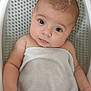 baby, towel, bathtub, child, skin, face, eyes, expression, infant, water, bath, cute, person, human, arm, head, closeup, indoor, young, portrait