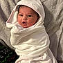 Layla joined the competition — help win amazing prizes! baby, towel, hood, blanket, infant, cute, face, skin, wrapped, soft, newborn, child, portrait, indoors, expression, resting, cozy, warm, person, young