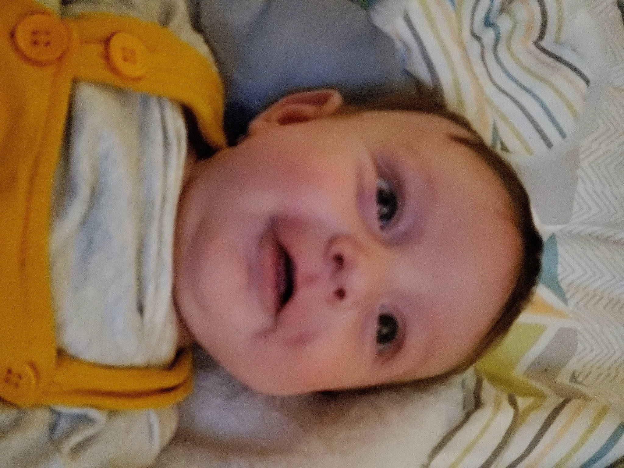 Kaedyn is registered to the contest to win money with this photo: baby, baby_toddler_clothing, cheek, child, chin, eye, eyebrow, eyelash, facial_expression, iris, lip, mouth, nose, organ, people, person, product, skin, smile, textile