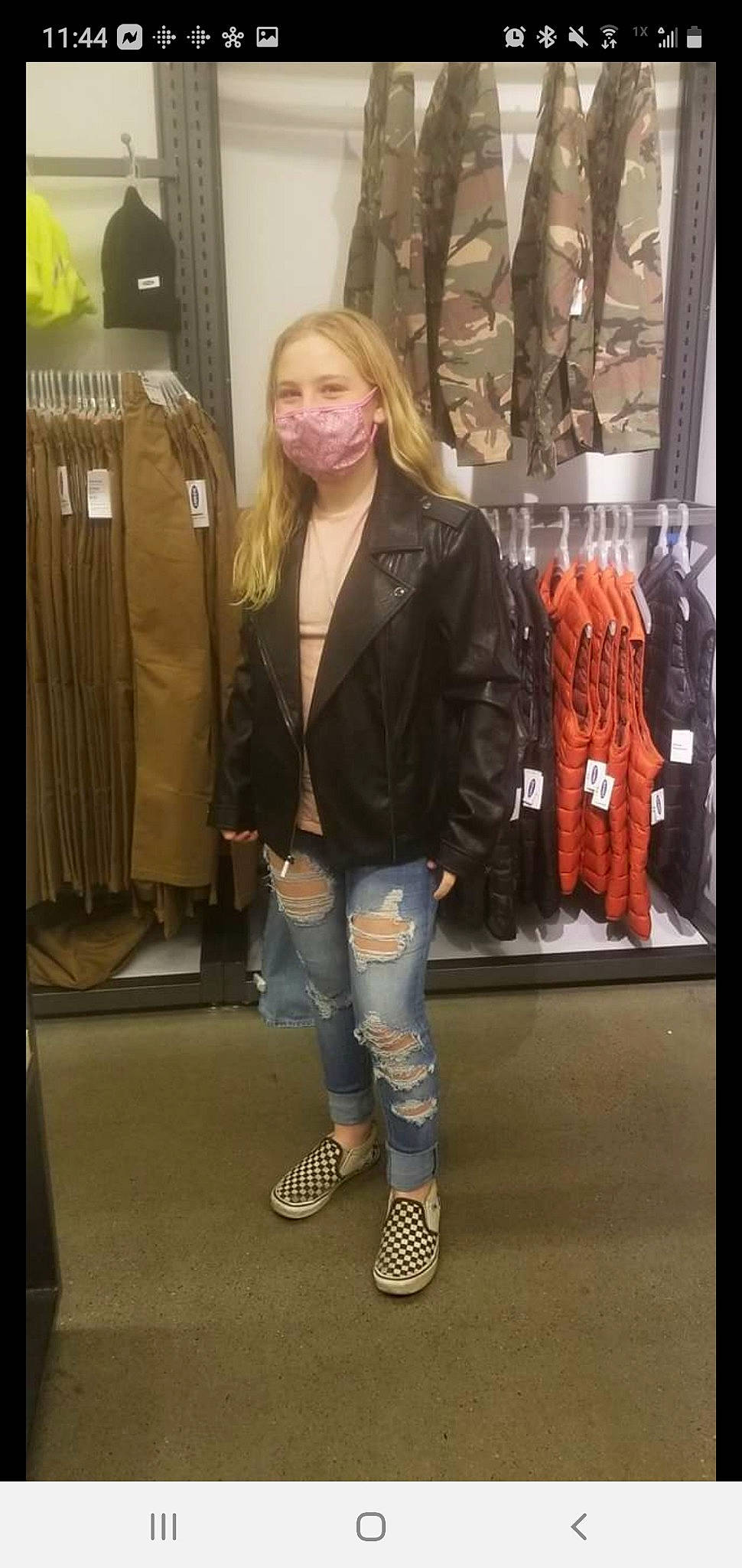 Emma joined the competition — help win amazing prizes! bag, blazer, cool, denim, eyewear, fashion_design, jacket, joint, knee, knee_high_boot, leather_jacket, luggage_and_bags, outerwear, person, shoe, sleeve, sneakers, sportswear, street_fashion, thigh