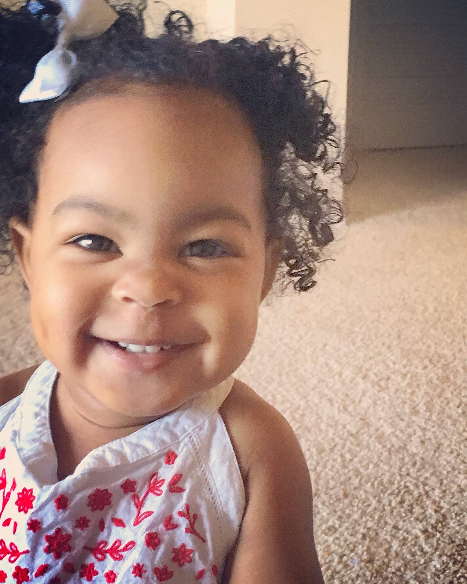 Emarie is registered to the contest to win money with this photo: black_hair, cheek, child, day, ear, eye, eyebrow, forehead, girl, hair, hairstyle, happiness, head, joy, lip, nose, person, skin, smile, toddler