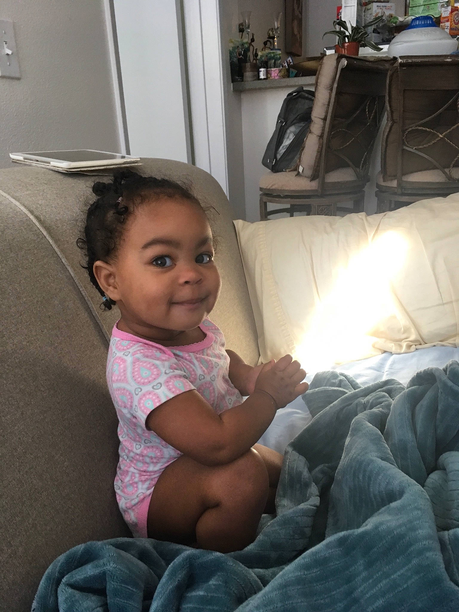 Emarie joined the competition — help win amazing prizes! abdomen, black_hair, child, day, ear, eye, fun, girl, infant, leg, people, person, product, sitting, skin, smile, toddler