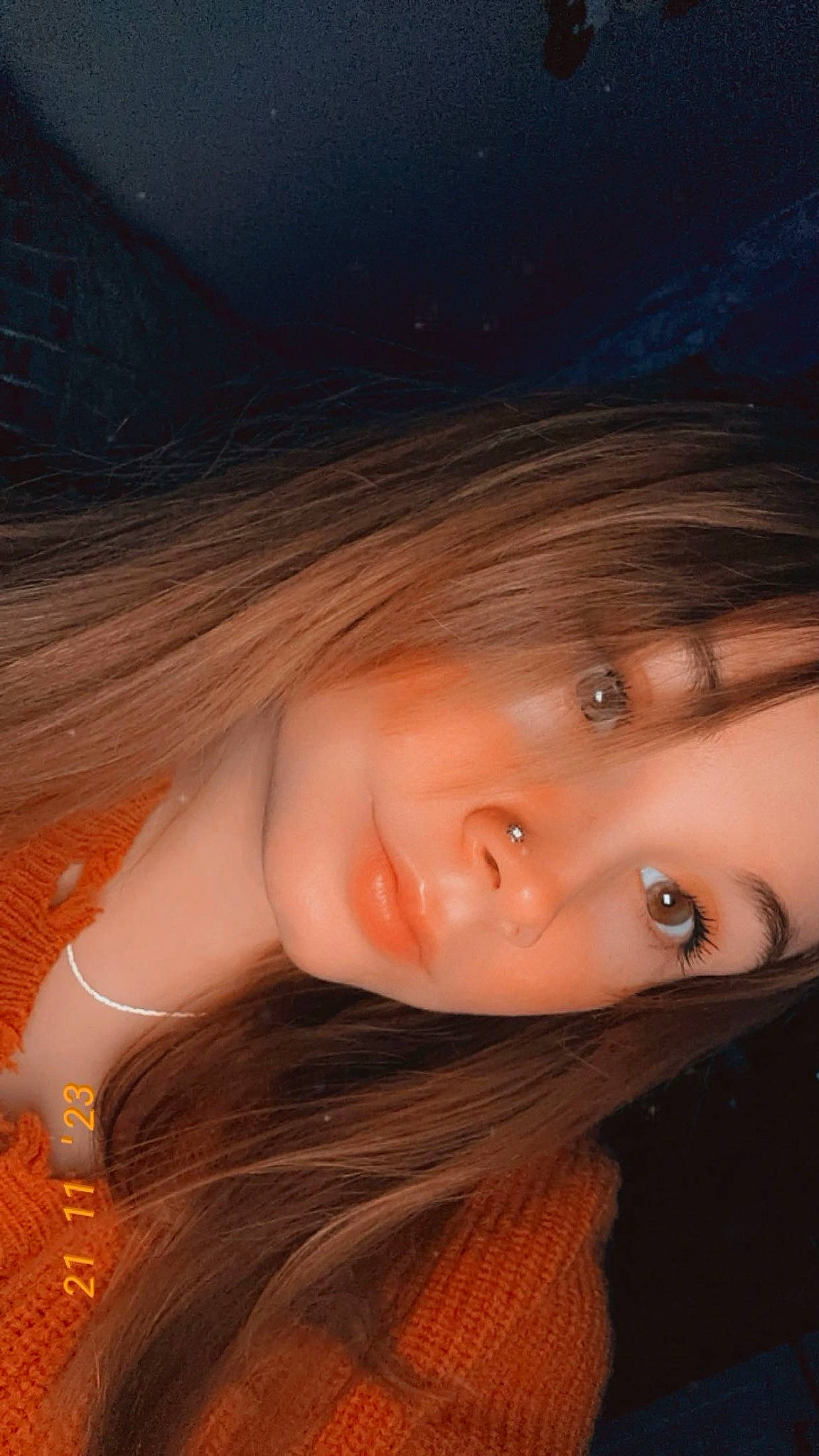 Emersyn is registered to the contest to win money with this photo: black_hair, brown_hair, cheek, electric_blue, eyelash, flash_photography, fun, grass, happy, iris, jaw, layered_hair, lip, long_hair, neck, nose, person, selfie, skin, smile