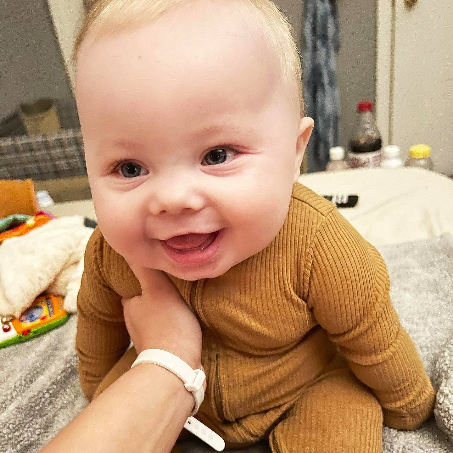 Oliver joined the competition — help win amazing prizes! arm, baby, baby_toddler_clothing, cheek, chin, ear, eye, eyebrow, eyelash, facial_expression, gesture, head, human_body, iris, lip, mouth, nose, person, skin, sleeve