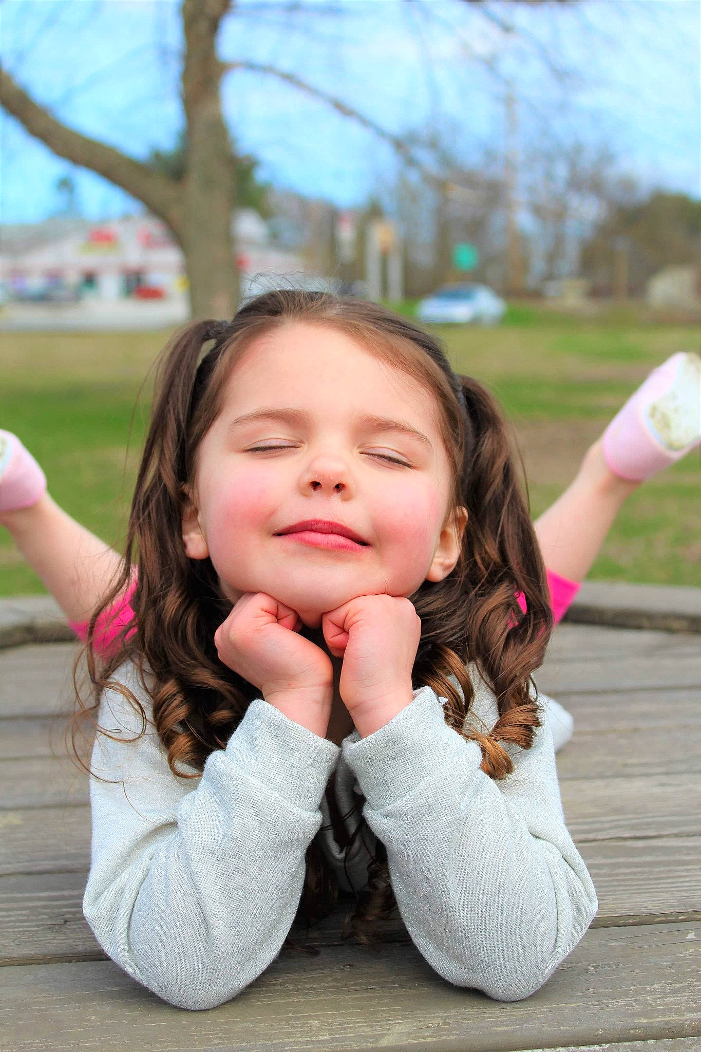 Avalynn joined the competition — help win amazing prizes! beauty, cheek, child, face, facial_expression, finger, fun, grass, hand, happy, lip, nose, people, person, photograph, photography, pink, skin, smile, snapshot