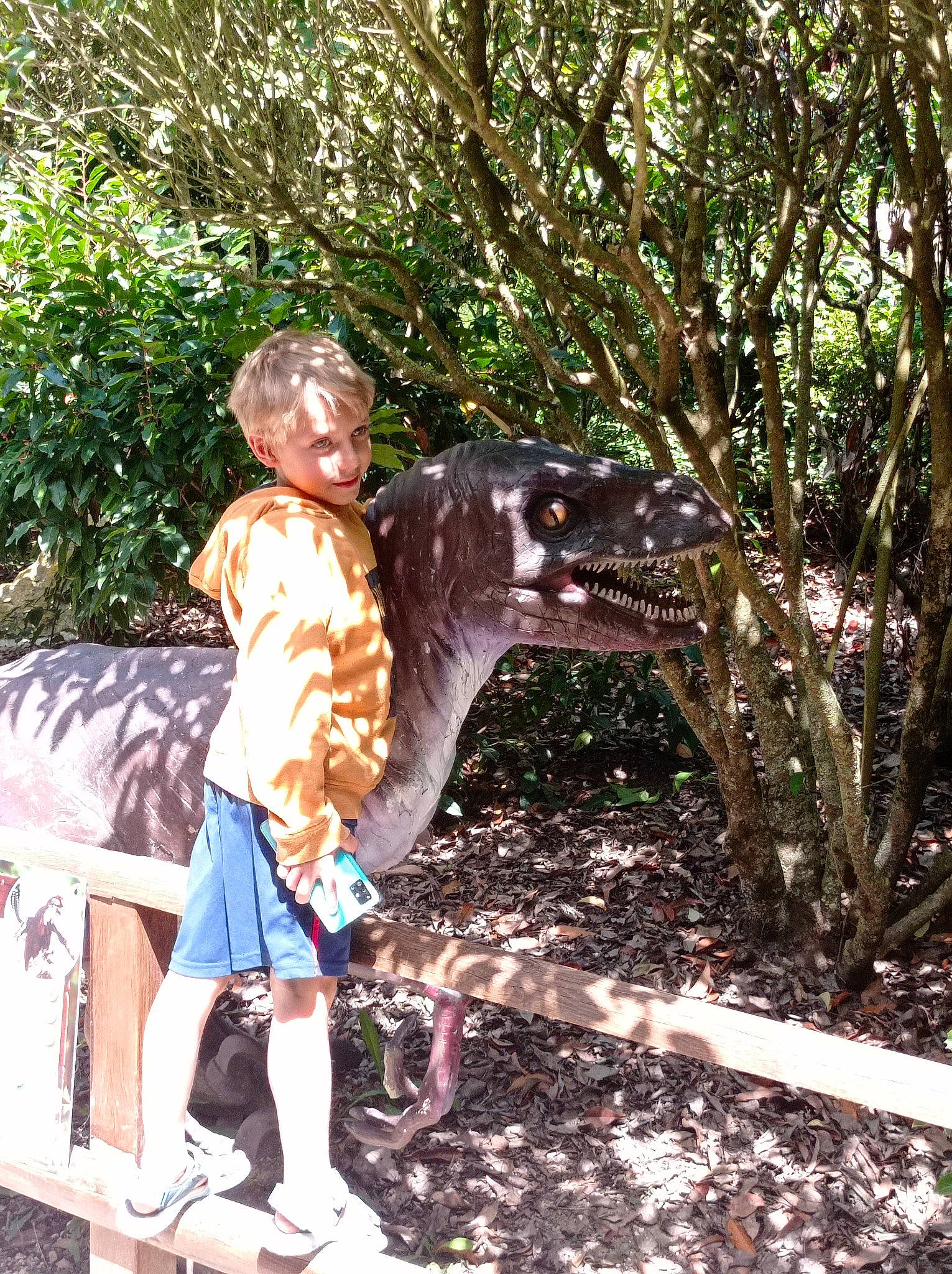 Camerone participe au concours pour gagner de l'argent avec cette photo : fun, grass, human_leg, joy, jungle, leisure, people_in_nature, person, plant, recreation, shorts, sitting, soil, t_shirt, tree, trunk, wood, woodland