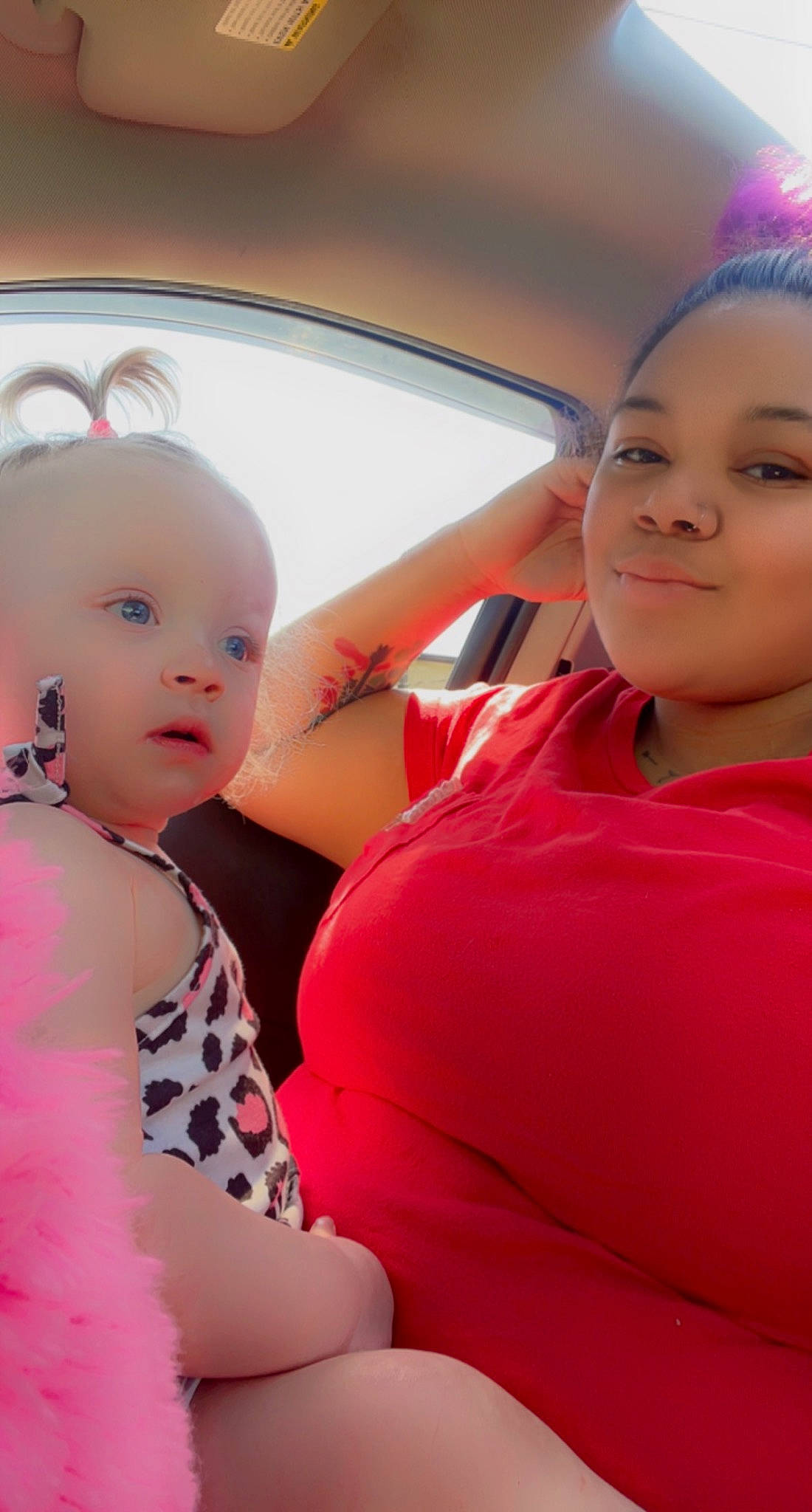 Kalani is registered to the contest to win money with this photo: abdomen, baby, baby_toddler_clothing, child, event, eye, eyelash, fun, gesture, happy, jewellery, joy, leisure, lip, magenta, pattern, person, pink, skin, smile