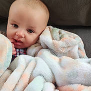 Micah joined the competition — help win amazing prizes! animal, baby, blanket, bodypart, canine, couch, dog, face, finger, furniture, hand, head, homedecor, newborn, person, pet, photography, portrait, quilt, towel