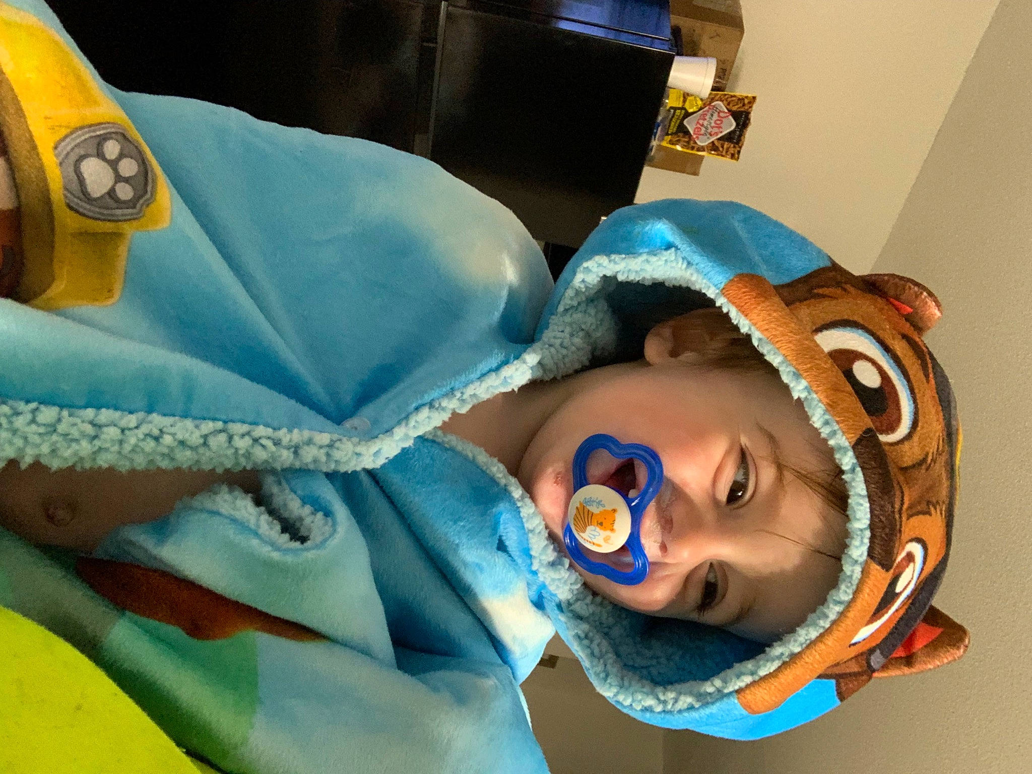 Joseph Jr. is registered to the contest to win money with this photo: animation, bag, bedding, car_seat, child, comfort, doll, electric_blue, eyelash, fun, headwear, human_body, leisure, linens, mouth, person, plush, product, room, stuffed_toy