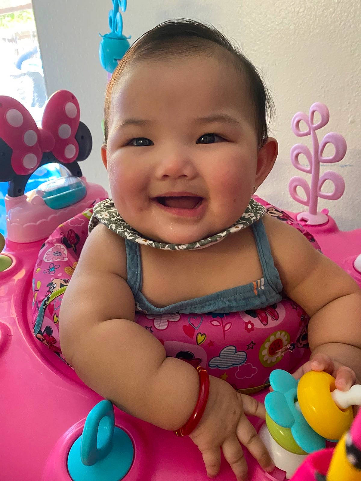 Anaya joined the competition — help win amazing prizes! baby, baby_playing_with_toys, baby_toddler_clothing, beauty, cheek, child, facial_expression, finger, fun, happy, joy, leisure, people, person, photograph, pink, product, skin, smile, snapshot