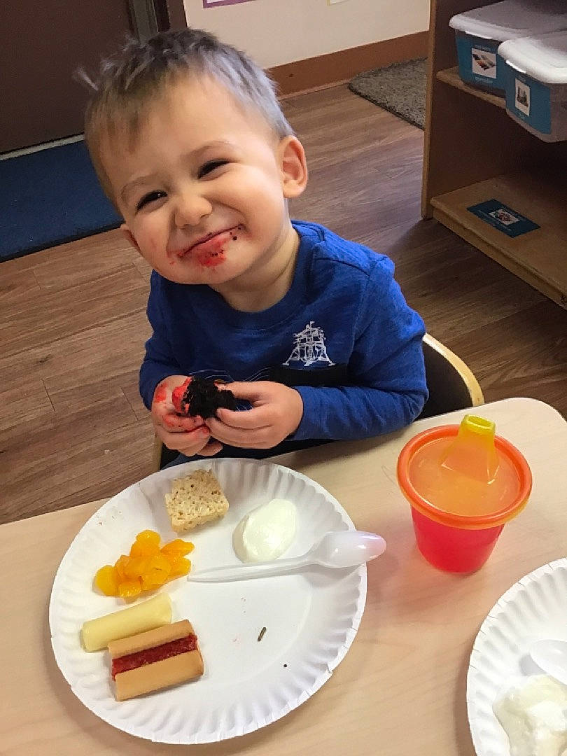 Zephaniah joined the competition — help win amazing prizes! breakfast, cabinetry, child, comfort_food, cuisine, dish, dishware, drawer, finger_food, food, ingredient, joy, meal, mouth, person, plate, platter, serveware, snack, table