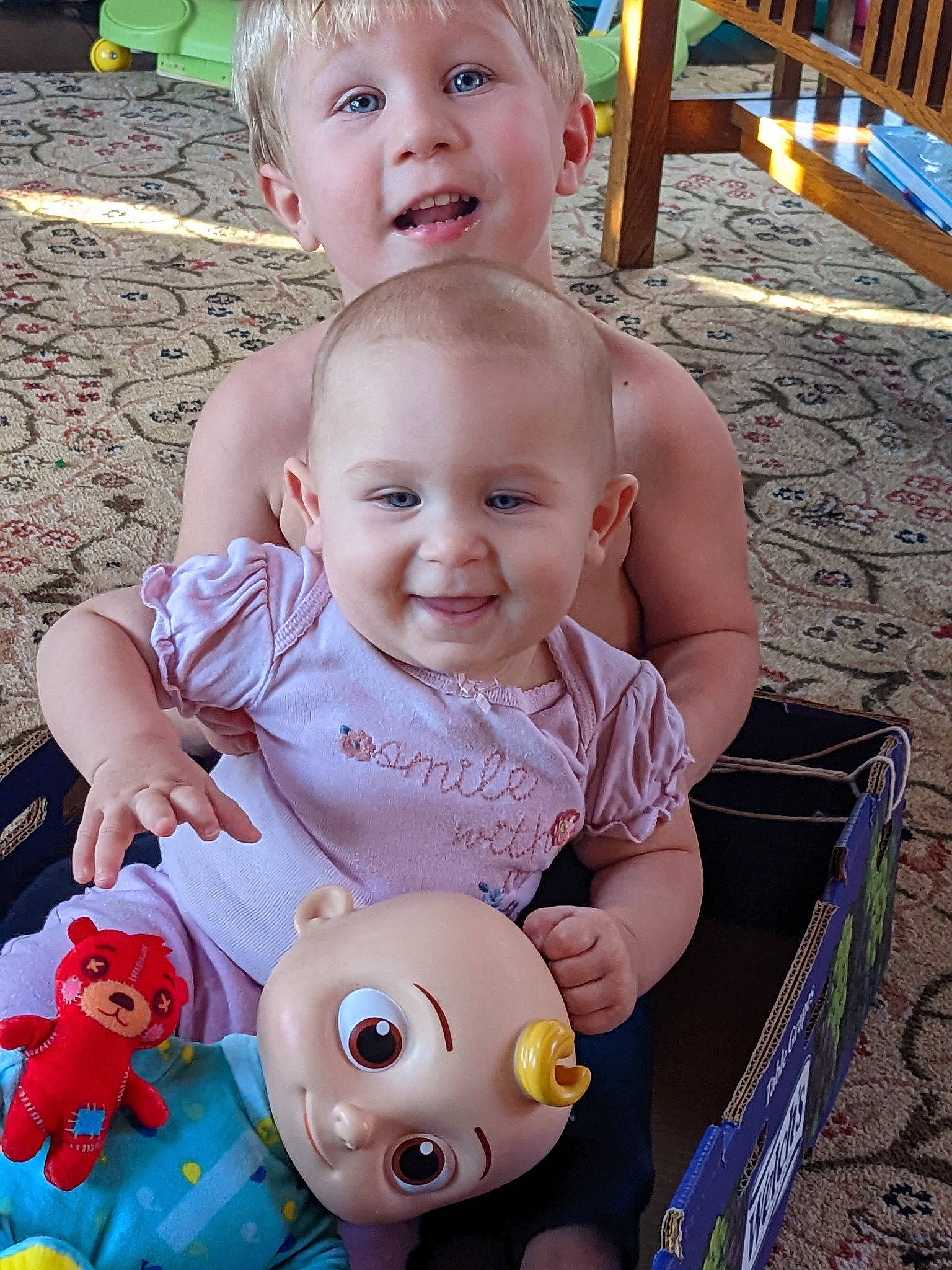 Kenzie is registered to the contest to win money with this photo: baby, baby_toddler_clothing, blue, cheek, chin, eye, face, facial_expression, green, happy, head, joy, mouth, organ, person, photograph, pink, product, skin, smile