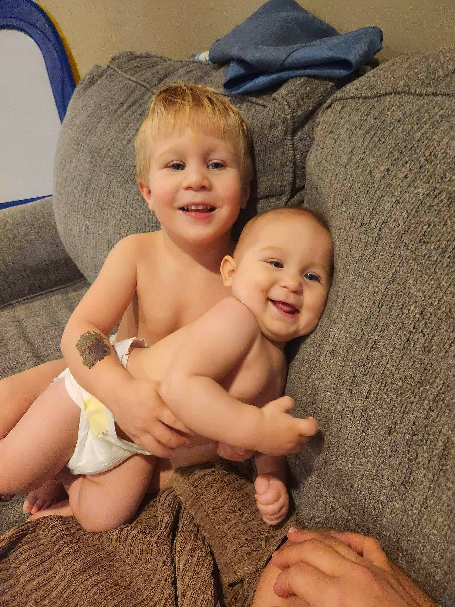 Kenzie joined the competition — help win amazing prizes! cheek, chest, comfort, eye, face, facial_expression, finger, fun, gesture, happy, head, human_body, human_leg, iris, joy, person, skin, smile, thigh, thumb