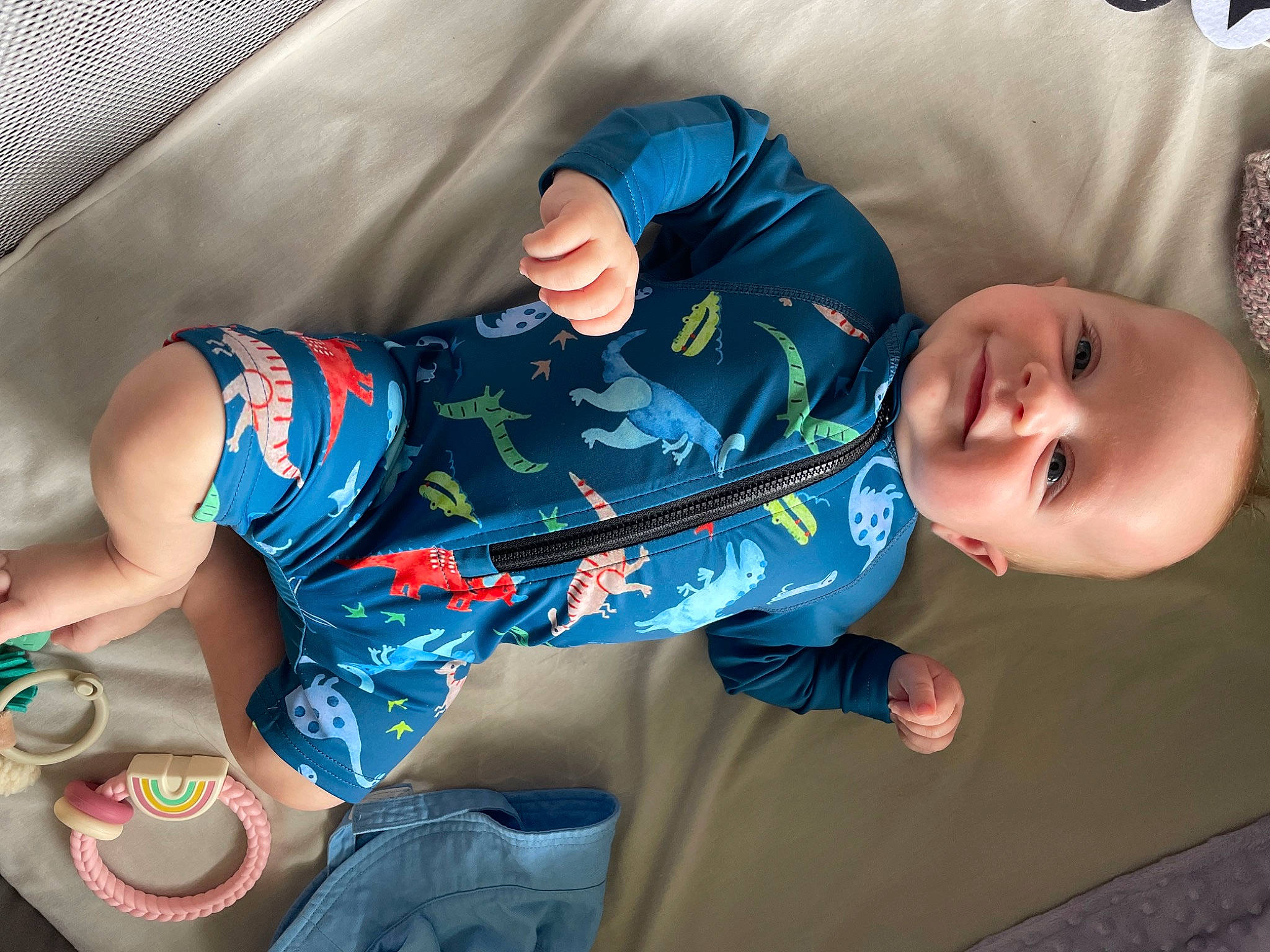 Coen joined the competition — help win amazing prizes! baby, baby_products, baby_toddler_clothing, child, comfort, cool, elbow, electric_blue, fun, happy, human_leg, joy, musical_instrument, pattern, person, sitting, sleeve, smile, t_shirt, textile