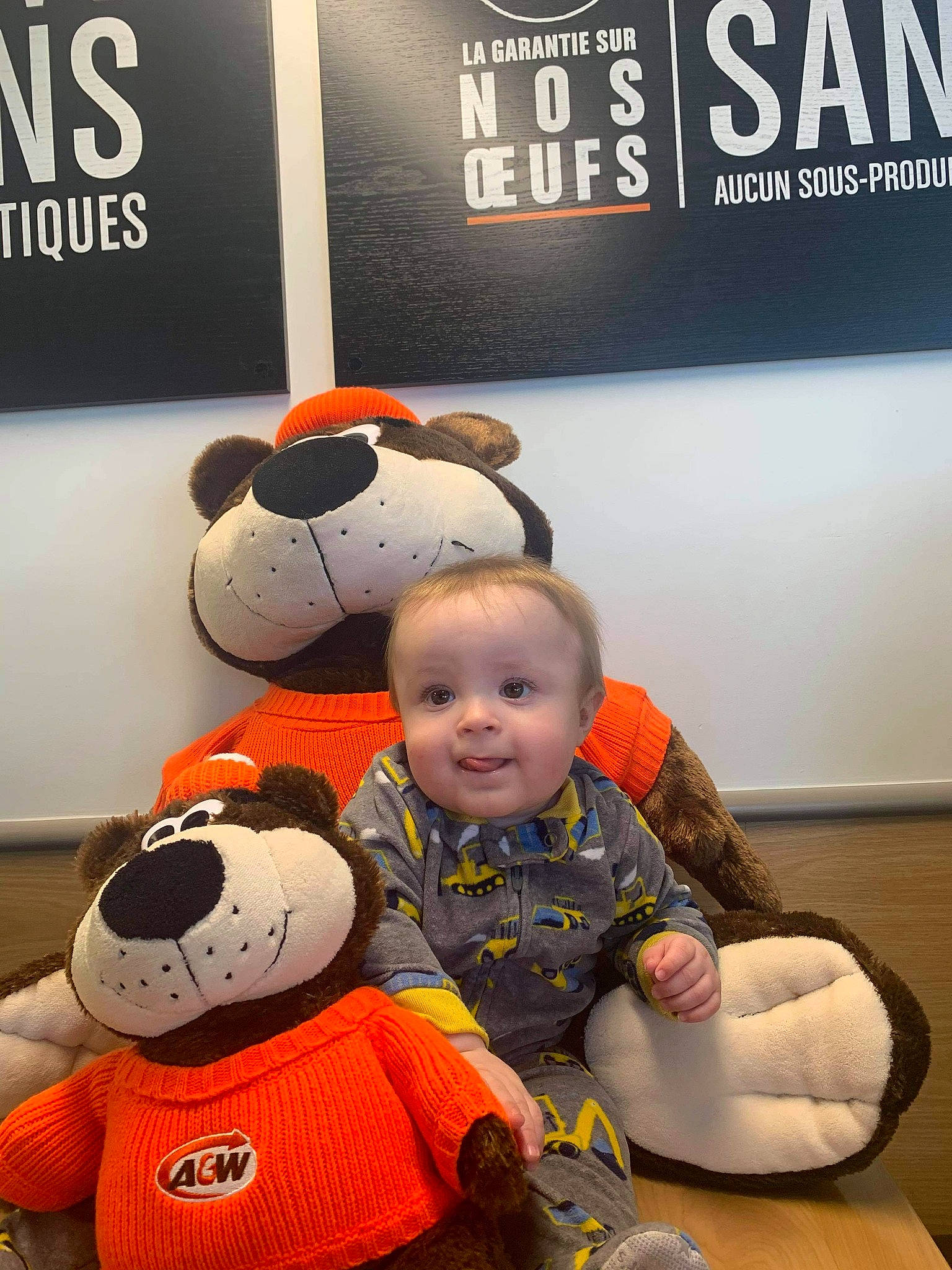 Noah-james a rejoint le concours — aidez-le/la à gagner de superbes lots ! baby, baby_toddler_clothing, child, design, flooring, font, fun, happy, logo, mammal, orange, panda, person, red, sitting, smile, snapshot, stuffed_toy, toddler, toy