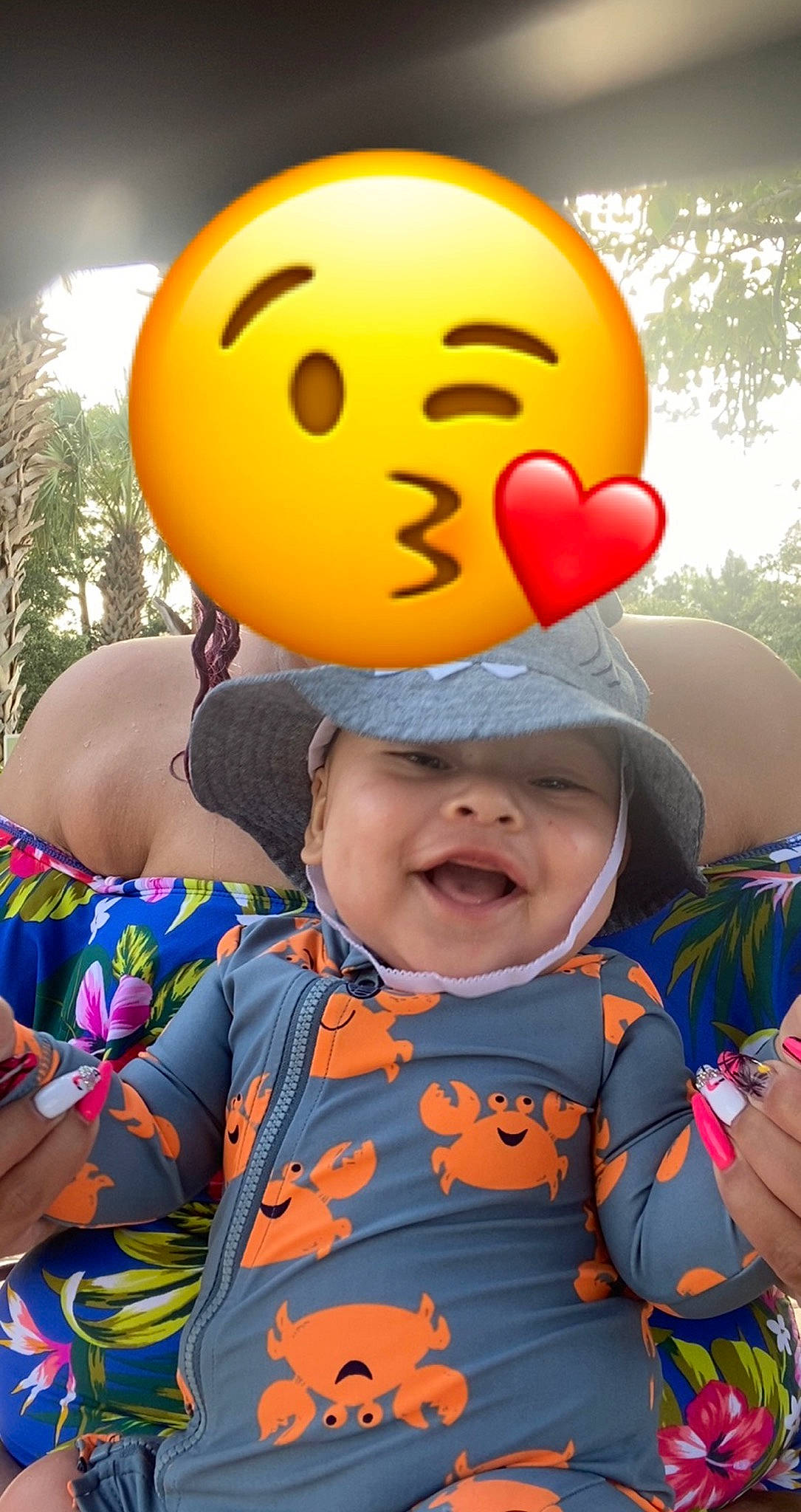 Martin joined the competition — help win amazing prizes! baby_toddler_clothing, balloon, beauty, child, emoticon, facial_expression, fun, gesture, happy, headwear, leisure, orange, people_in_nature, person, photograph, pink, recreation, smile, toddler, tree