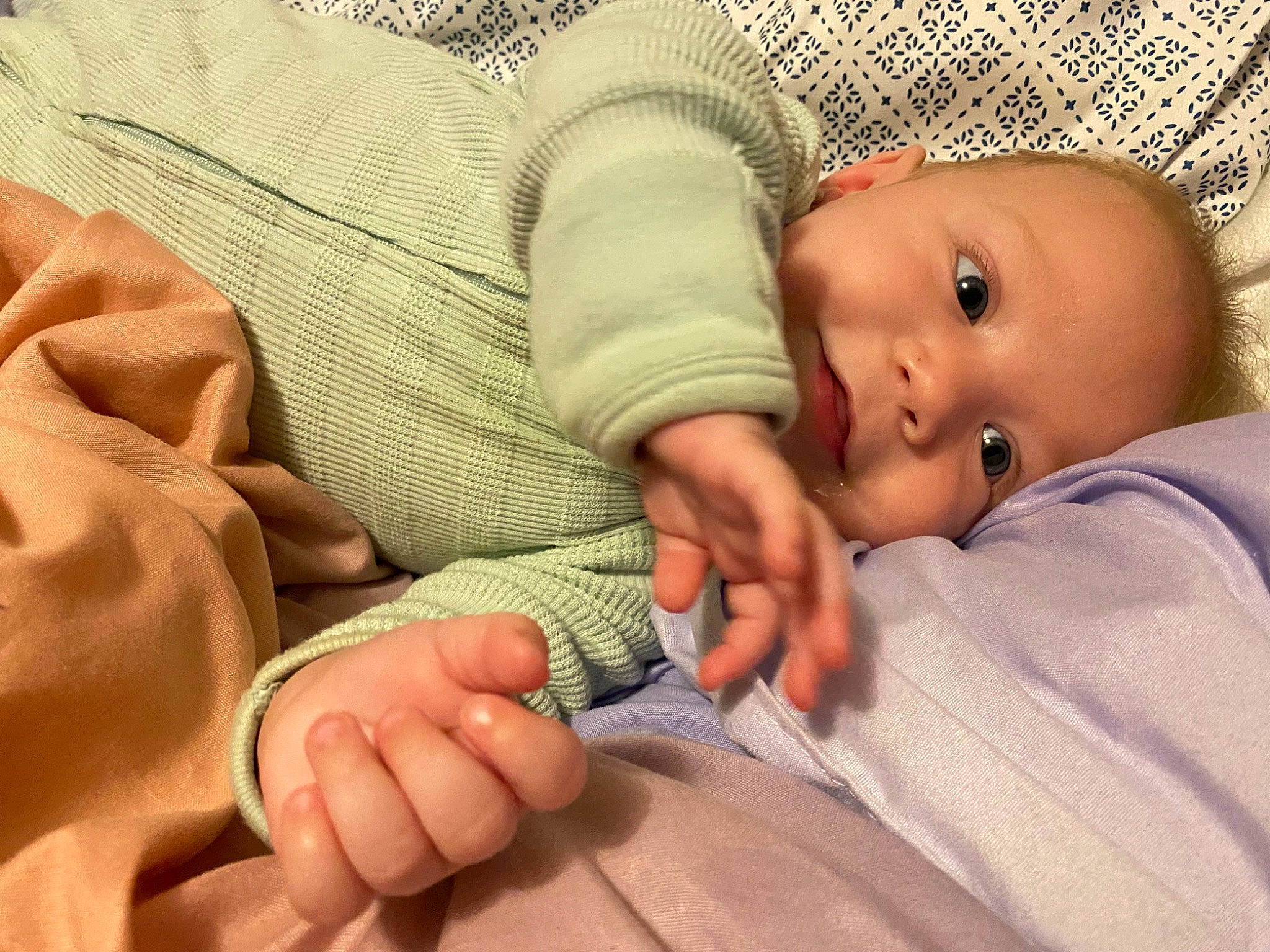 Camila joined the competition — help win amazing prizes! baby, baby_products, baby_sleeping, baby_toddler_clothing, bedtime, cheek, child, close_up, comfort, finger, foot, gesture, hand, human_body, linens, nail, nose, person, skin, thumb