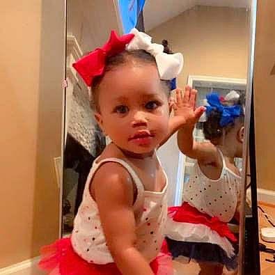 Taliyah joined the competition — help win amazing prizes! baby, baby_toddler_clothing, cheek, chest, child, clothing, costume, ear, event, fashion_accessory, fun, hair_accessory, happy, headband, headgear, headpiece, magenta, person, personal_protective_equipment, pink