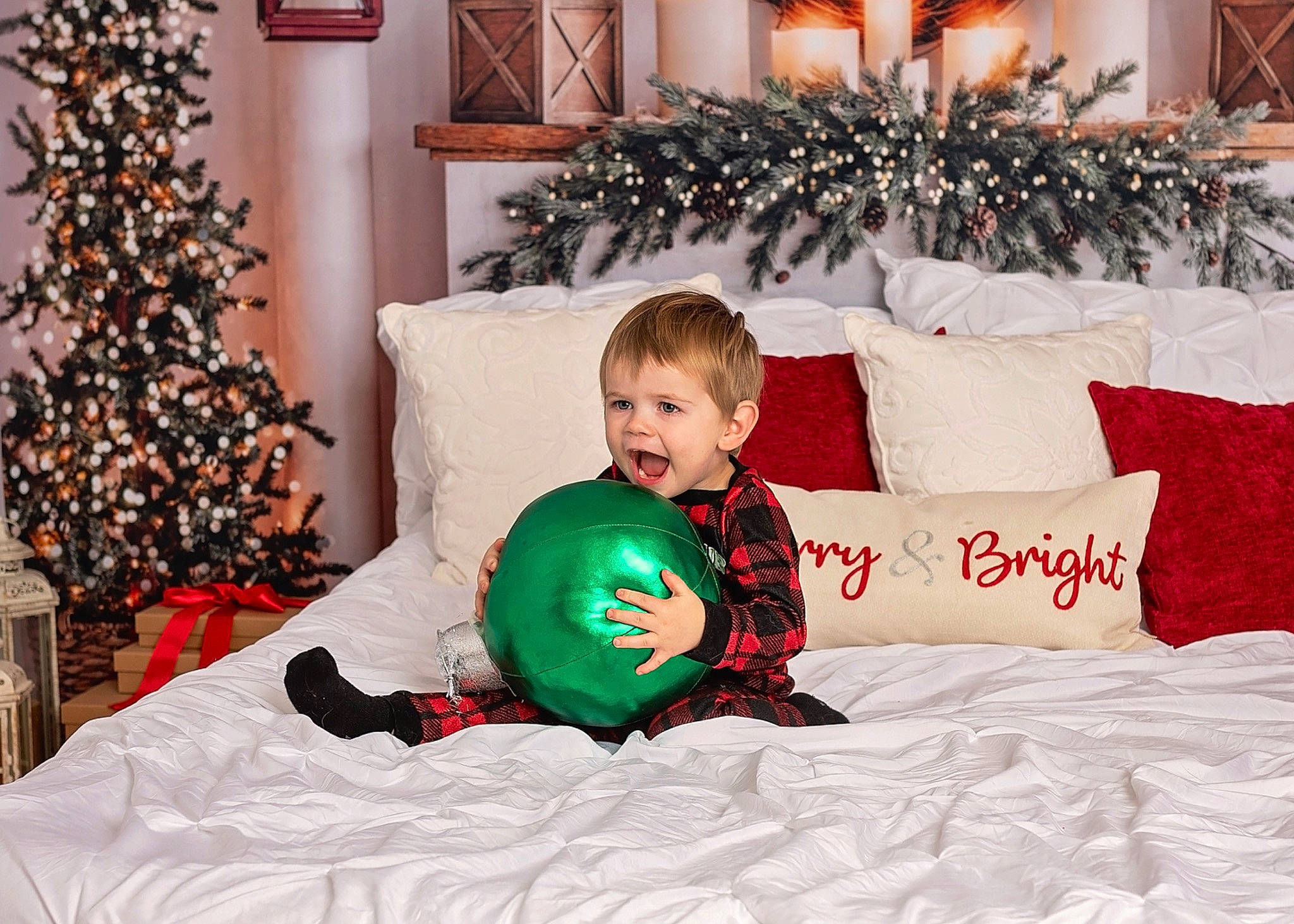 Blake joined the competition — help win amazing prizes! child, christmas, christmas_decoration, christmas_eve, christmas_ornament, christmas_tree, comfort, couch, event, fun, happy, holiday, holiday_ornament, lighting, living_room, ornament, people, person, smile, toddler
