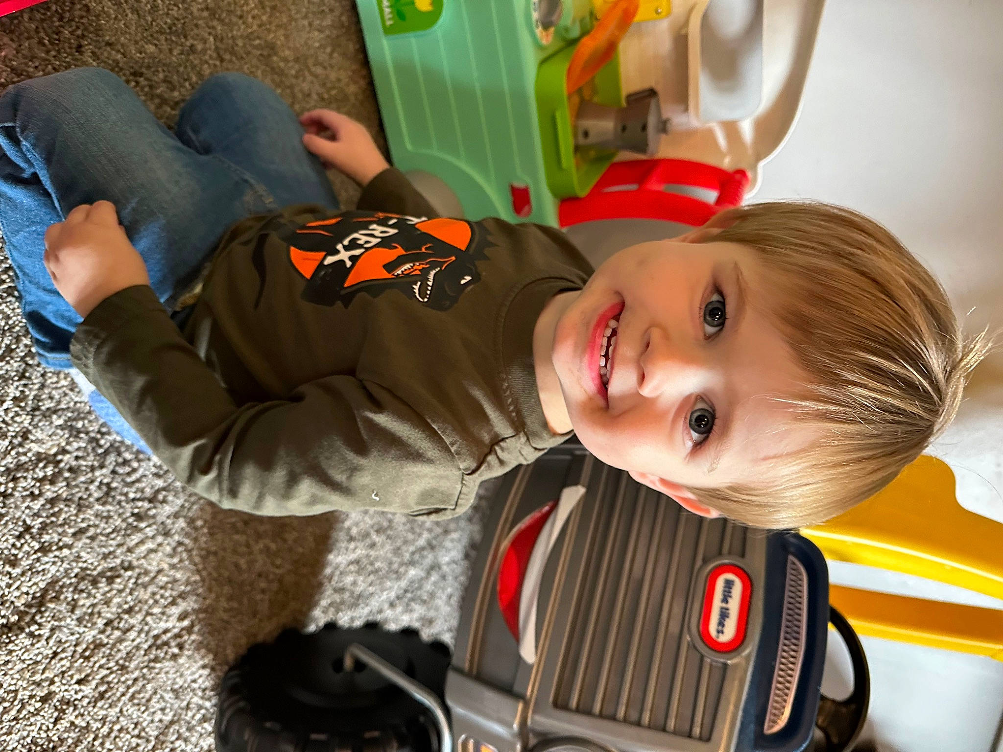 Blake joined the competition — help win amazing prizes! baby, chair, child, fun, happy, joy, mug, person, sitting, smile, toddler