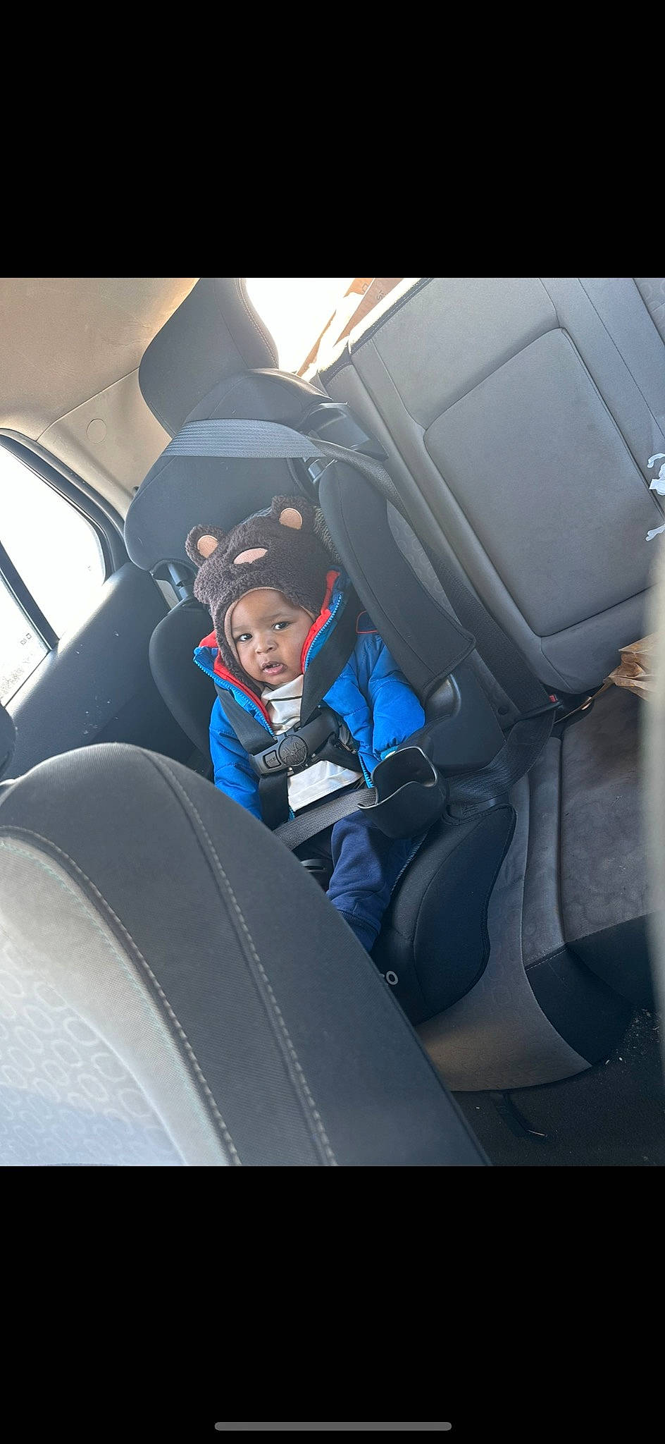 Amari joined the competition — help win amazing prizes! auto_part, automotive_design, automotive_exterior, car, car_seat, car_seat_cover, comfort, electric_blue, head_restraint, headwear, motor_vehicle, person, personal_luxury_car, plant, product, seat_belt, steering_wheel, tints_and_shades, toddler, vehicle