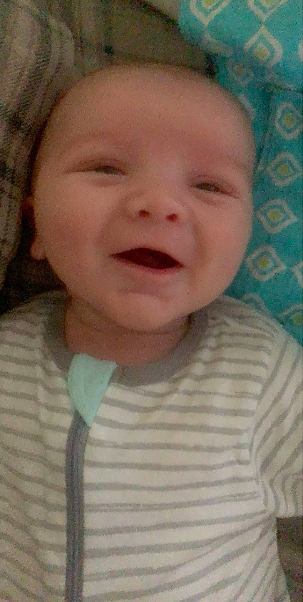 Jase is registered to the contest to win money with this photo: baby, baby_making_funny_faces, cheek, child, chin, close_up, eye, eyebrow, face, facial_expression, forehead, head, laugh, lip, mouth, nose, organ, person, skin, smile