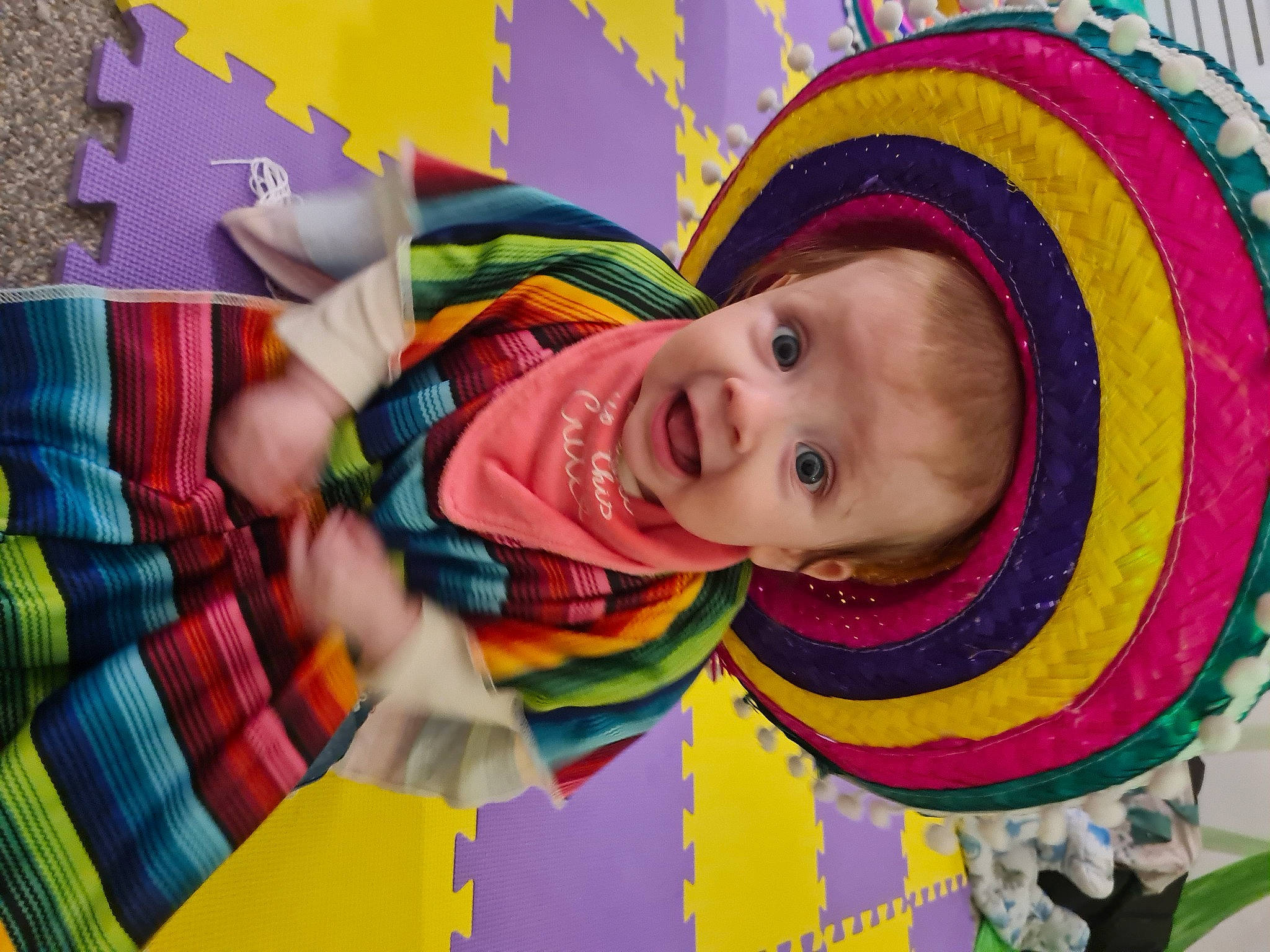 Ivy joined the competition — help win amazing prizes! art, baby, baby_products, baby_toddler_clothing, cheek, child, event, fun, happy, hat, leisure, linens, pattern, people, person, pink, smile, sun_hat, surprise, textile