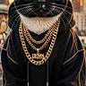 Katrina joined the competition — help win amazing prizes! animal, black_and_white_cat, cap, cat, city, digital_art, fashion, front_facing, gold_chain, hoodie, necklace, outdoor, pet, portrait, serious_expression, skyline, streetwear, stylish, sunglasses, urban