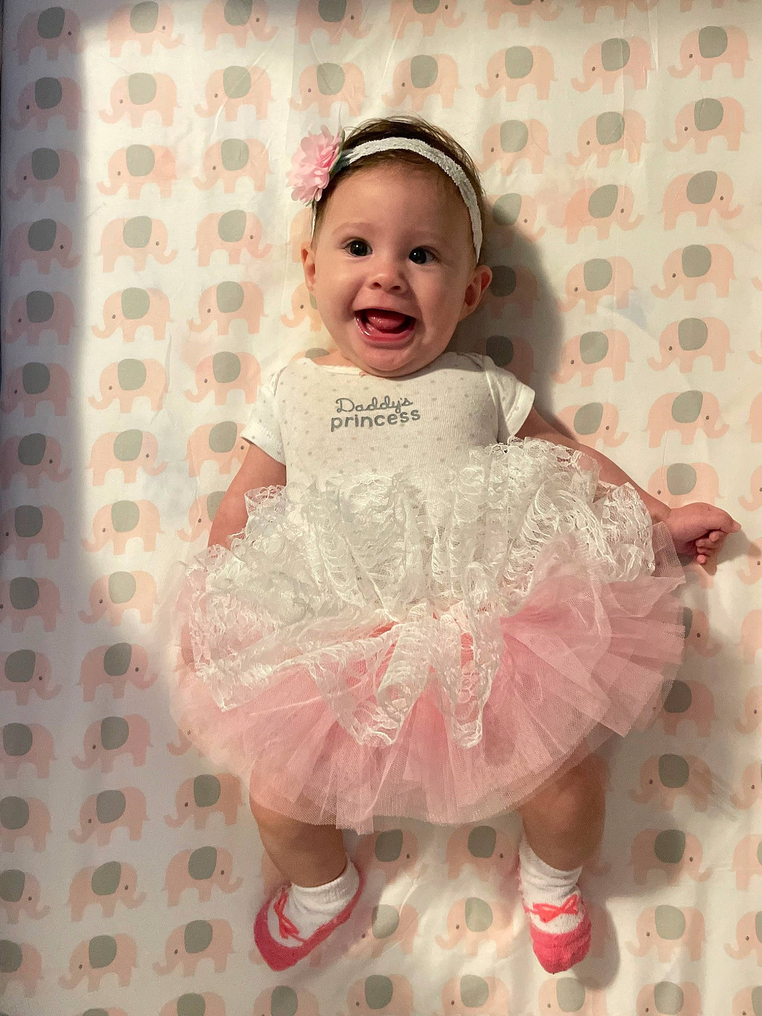 Amaia joined the competition — help win amazing prizes! baby, baby_toddler_clothing, beauty, child, day_dress, embellishment, fashion_accessory, flash_photography, happy, headpiece, magenta, pattern, peach, person, pink, ruffle, sandal, sleeve, smile, toddler